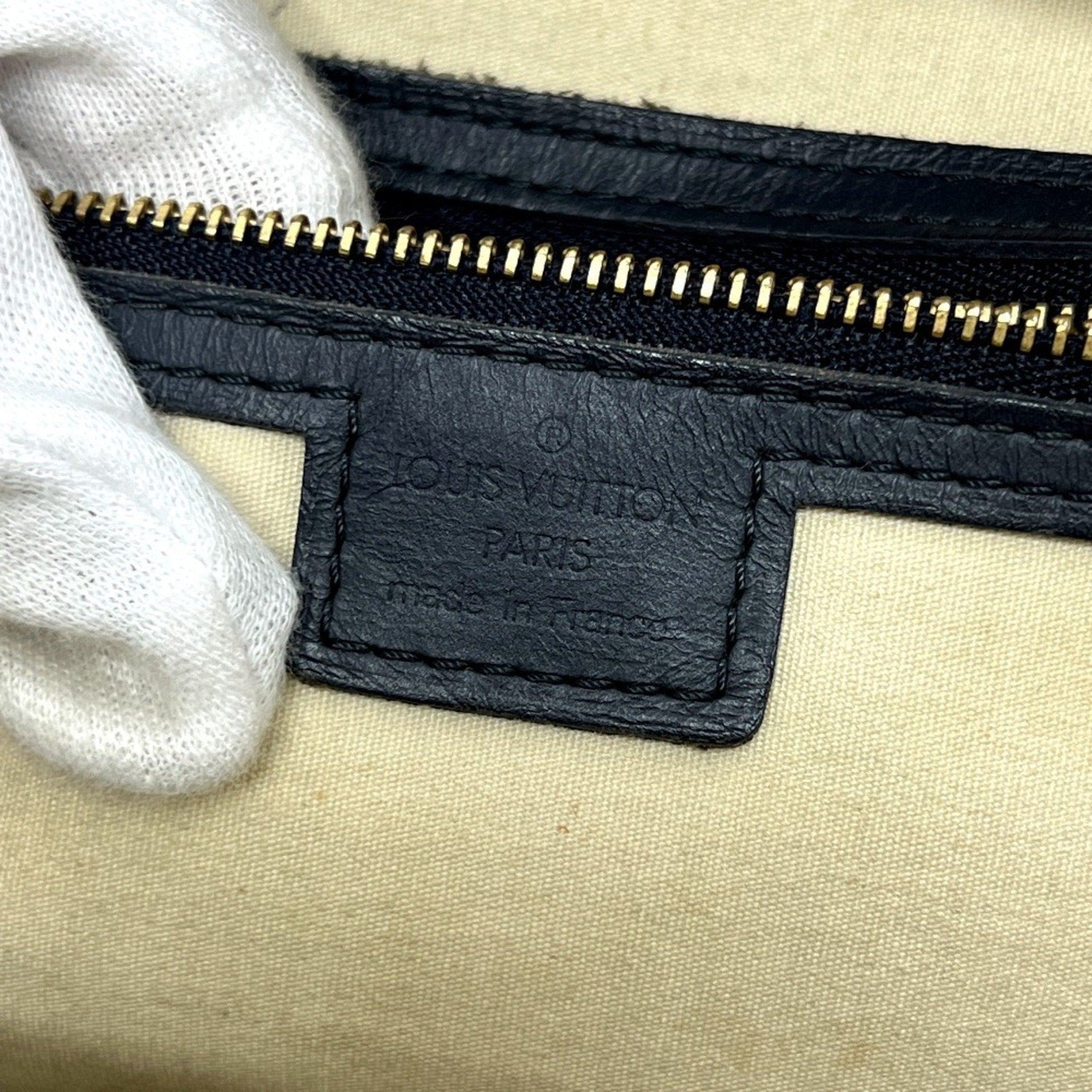 Louis Vuitton Galle Monogram Navy Monogram Mini Boston Bag Handbag