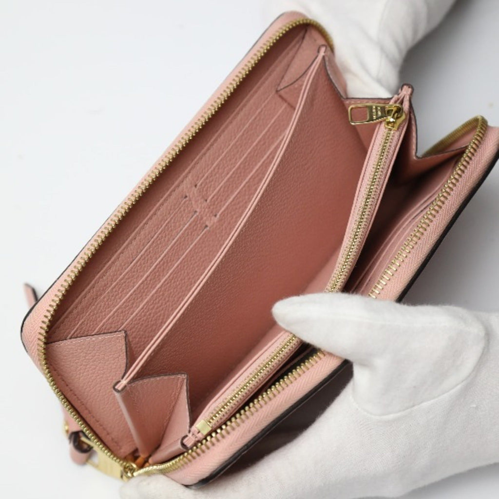 Louis Vuitton Monogram Empreinte Rose Poudre Monogram Empreinte Long Wallet