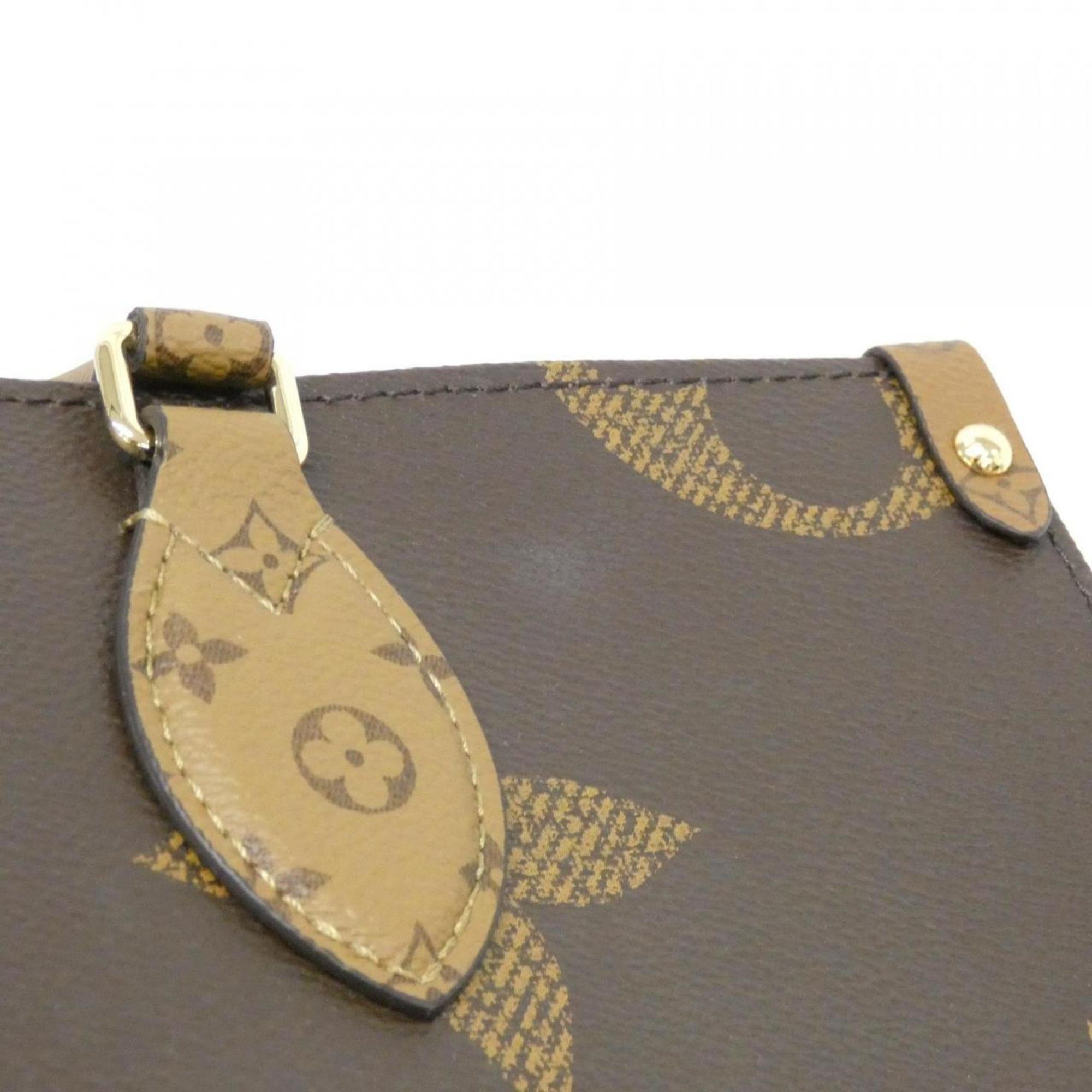 Louis Vuitton Marron Coated Canvas Handbag