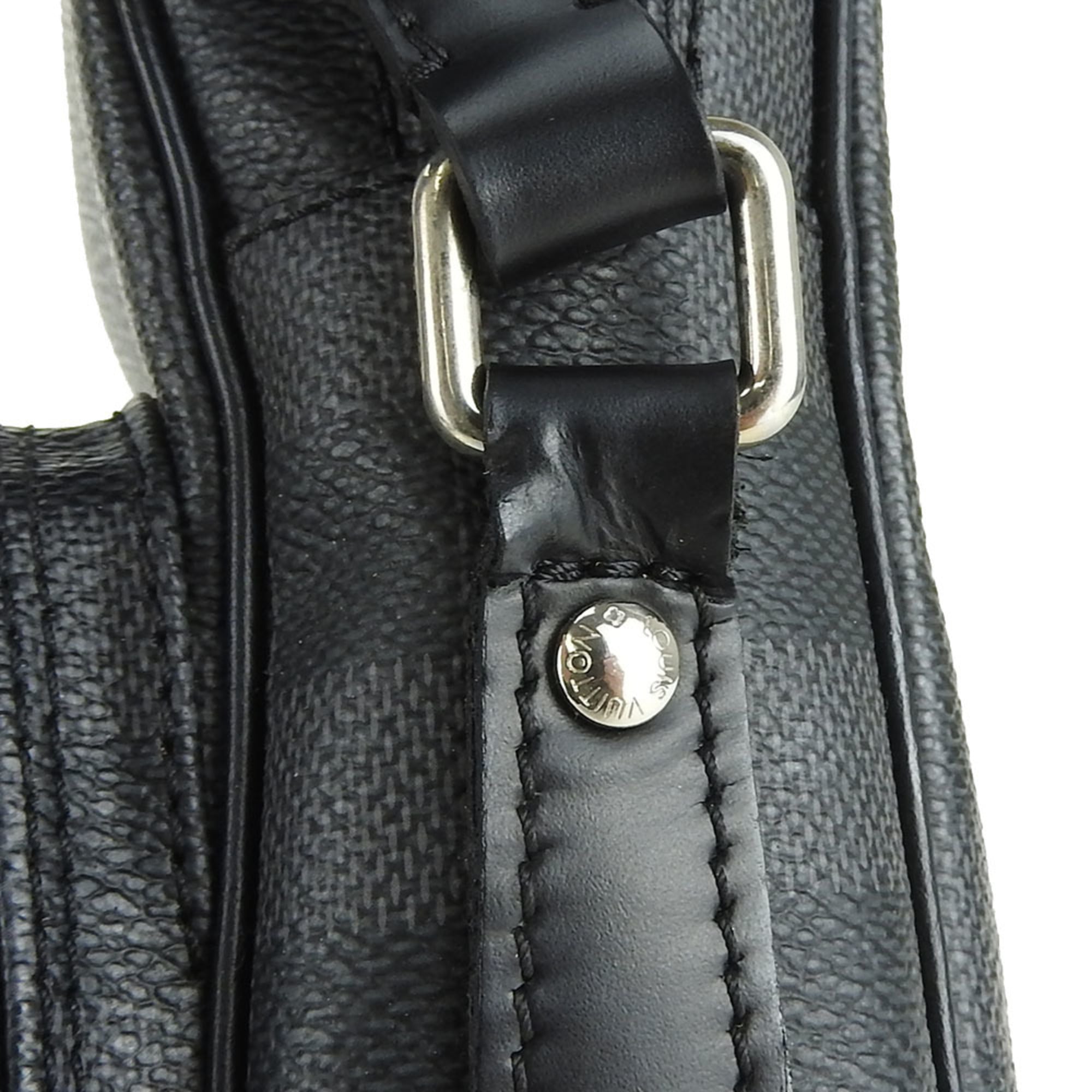 Louis Vuitton Damier Graphite Black Gray Damier Graphite Pochette Shoulder Bag