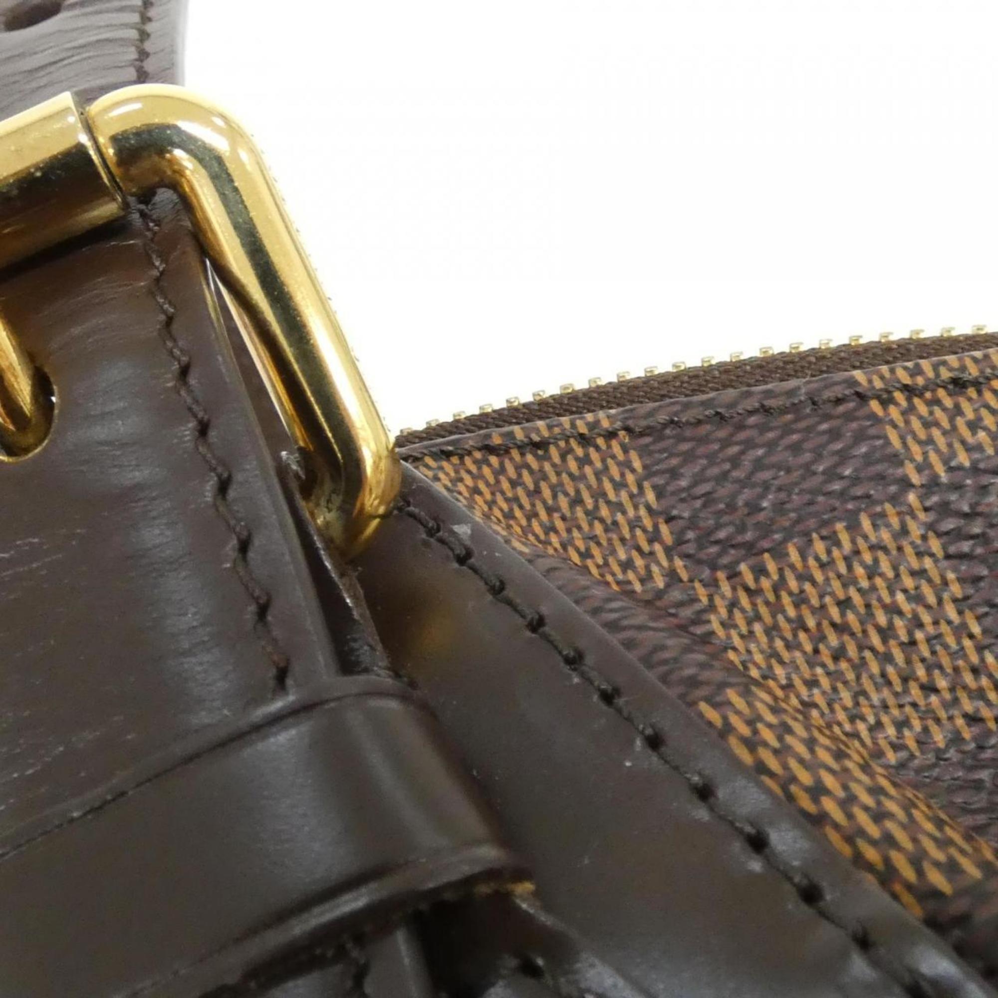 Louis Vuitton Brown Coated Canvas Shoulder Bag