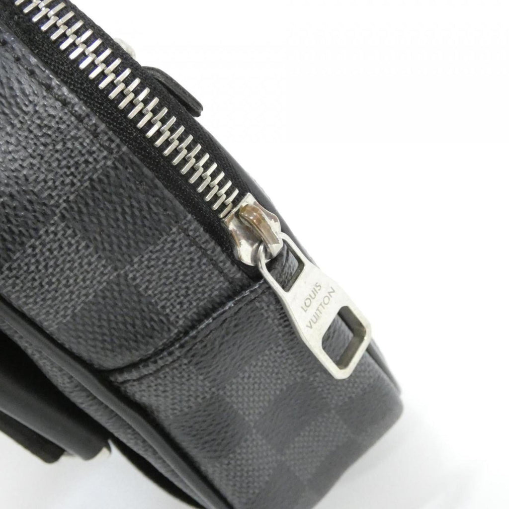 Louis Vuitton Black Graphite Coated Canvas Shoulder Bag