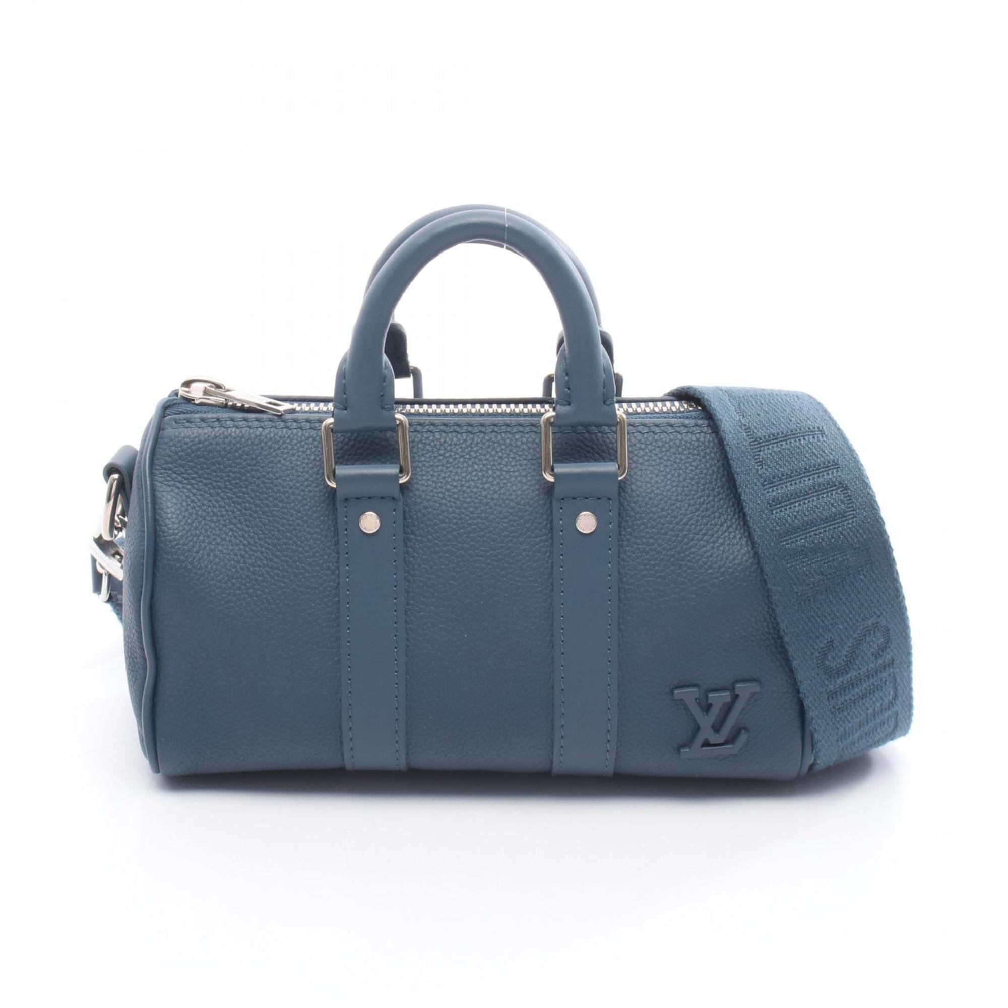 Louis Vuitton Blue Leather Handbag