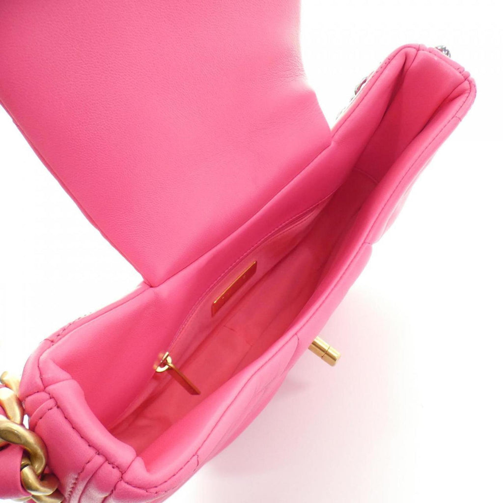 Chanel Pink Leather Shoulder Bag