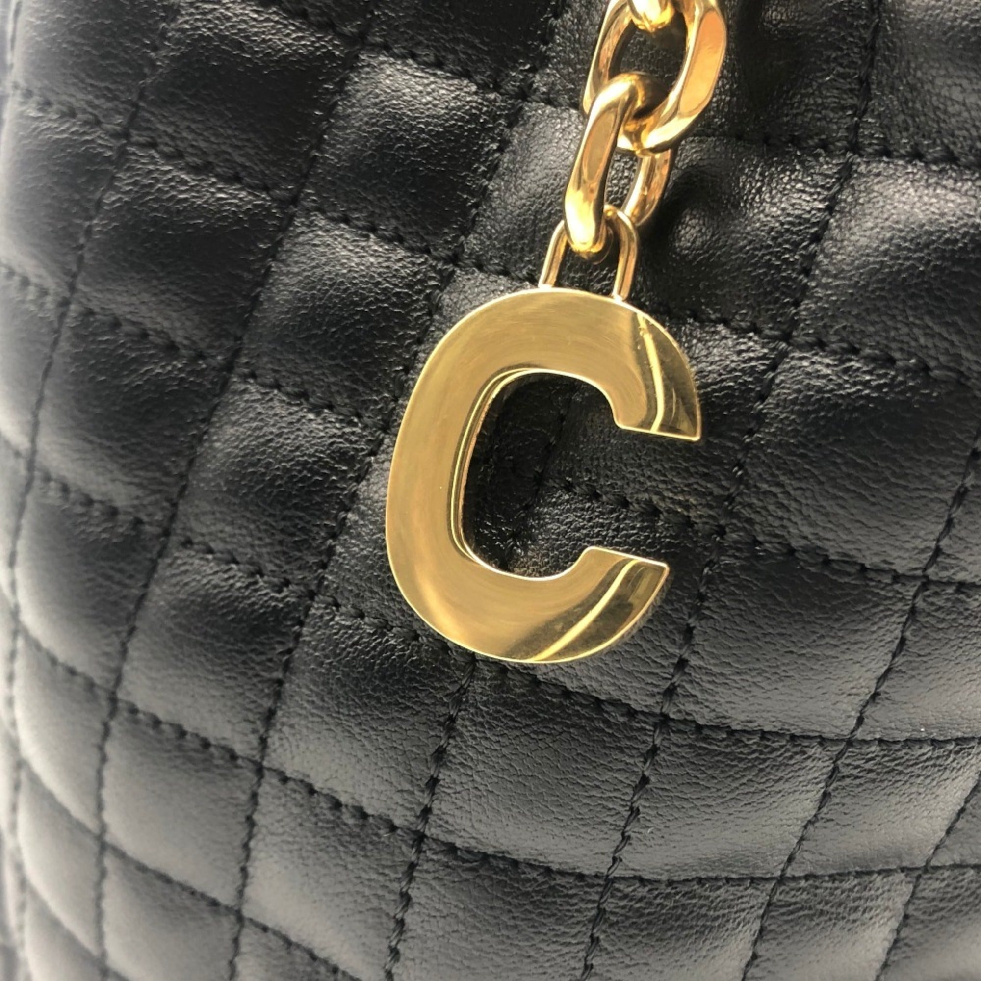 Celine Black Leather Backpack