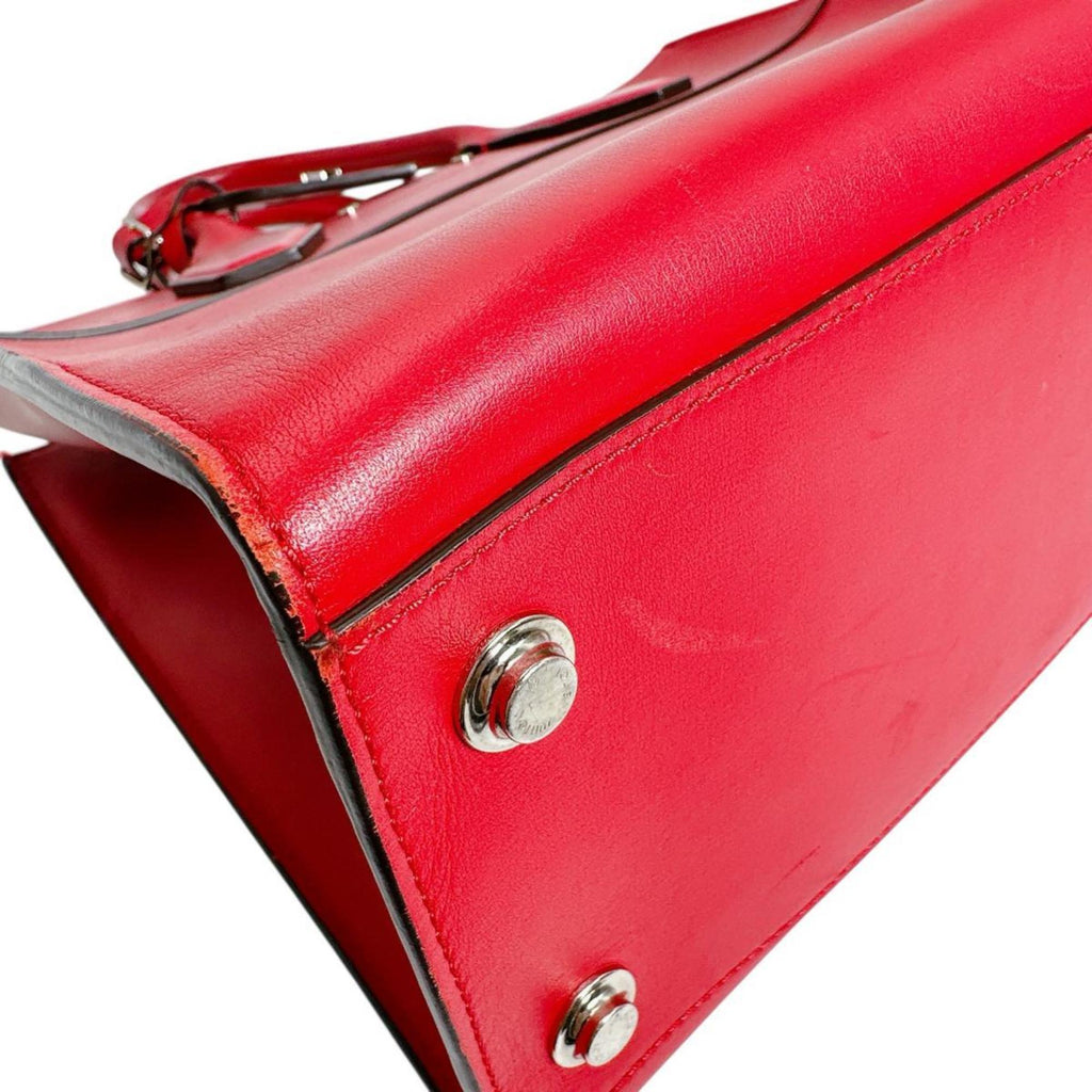 Louis Vuitton Red Color Leather Handbag