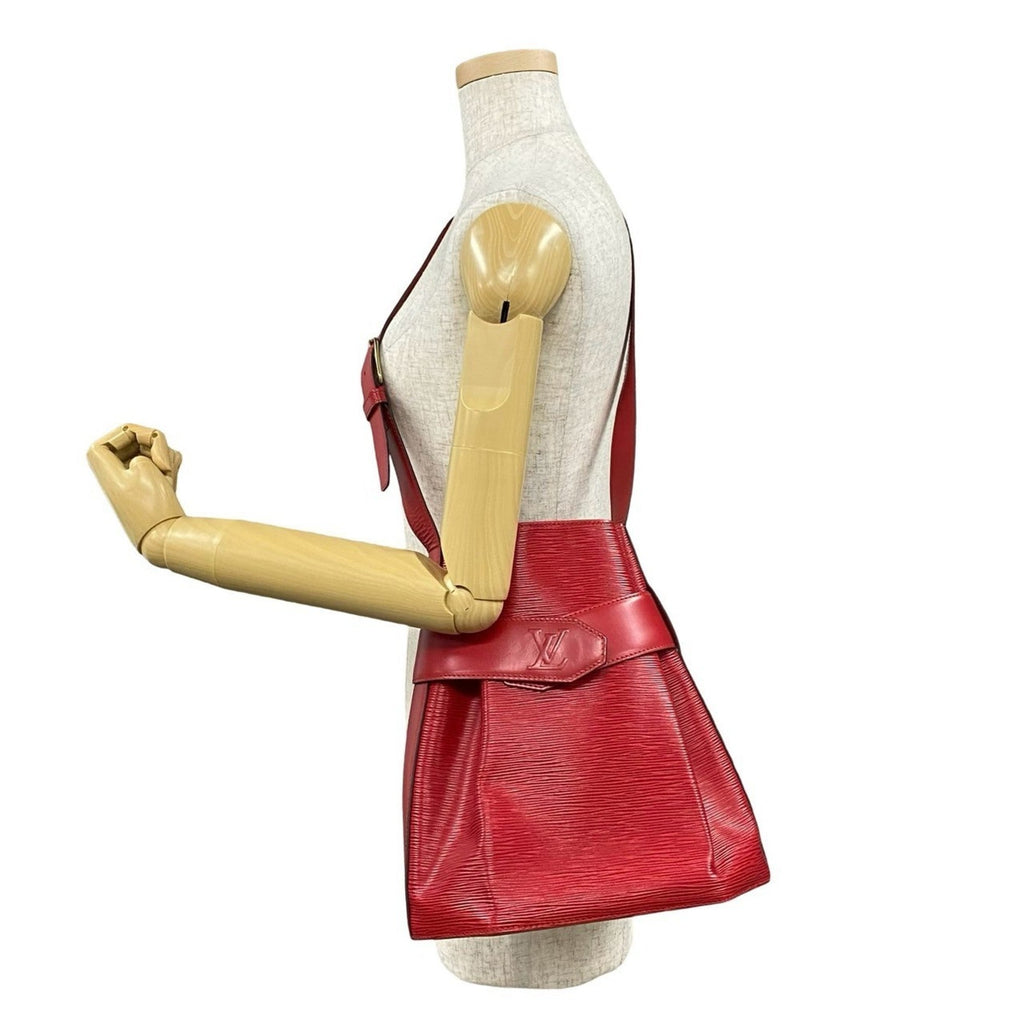 Louis Vuitton Red Color Epi Leather Shoulder Bag