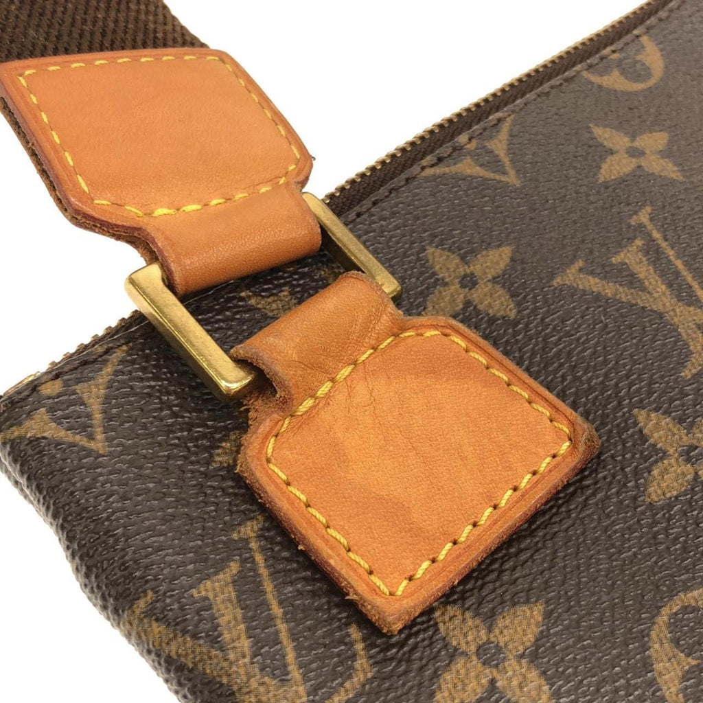 Louis Vuitton Marron Coated Canvas Pochette Shoulder Bag