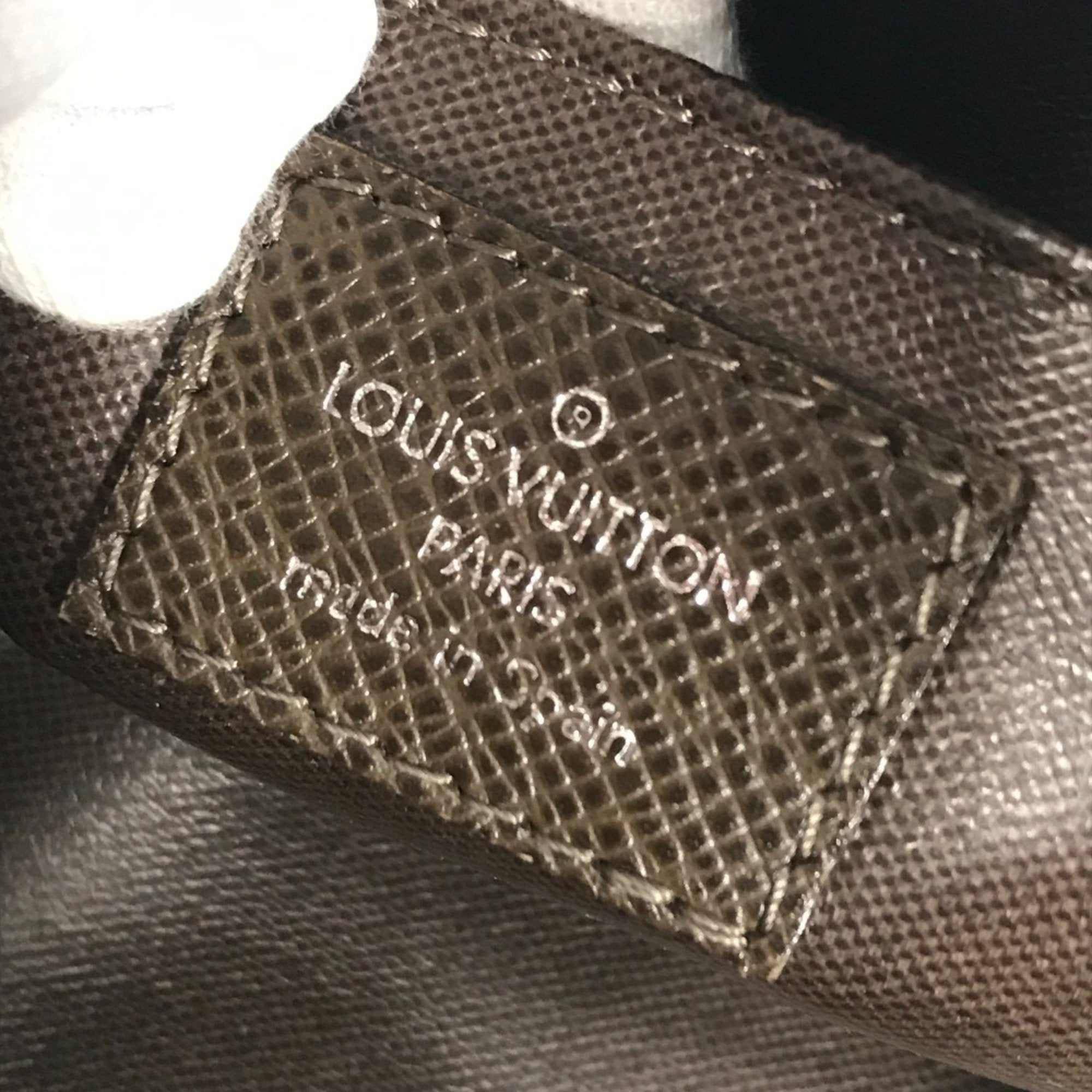Louis Vuitton Brown Grizzly Taiga Leather Pouch