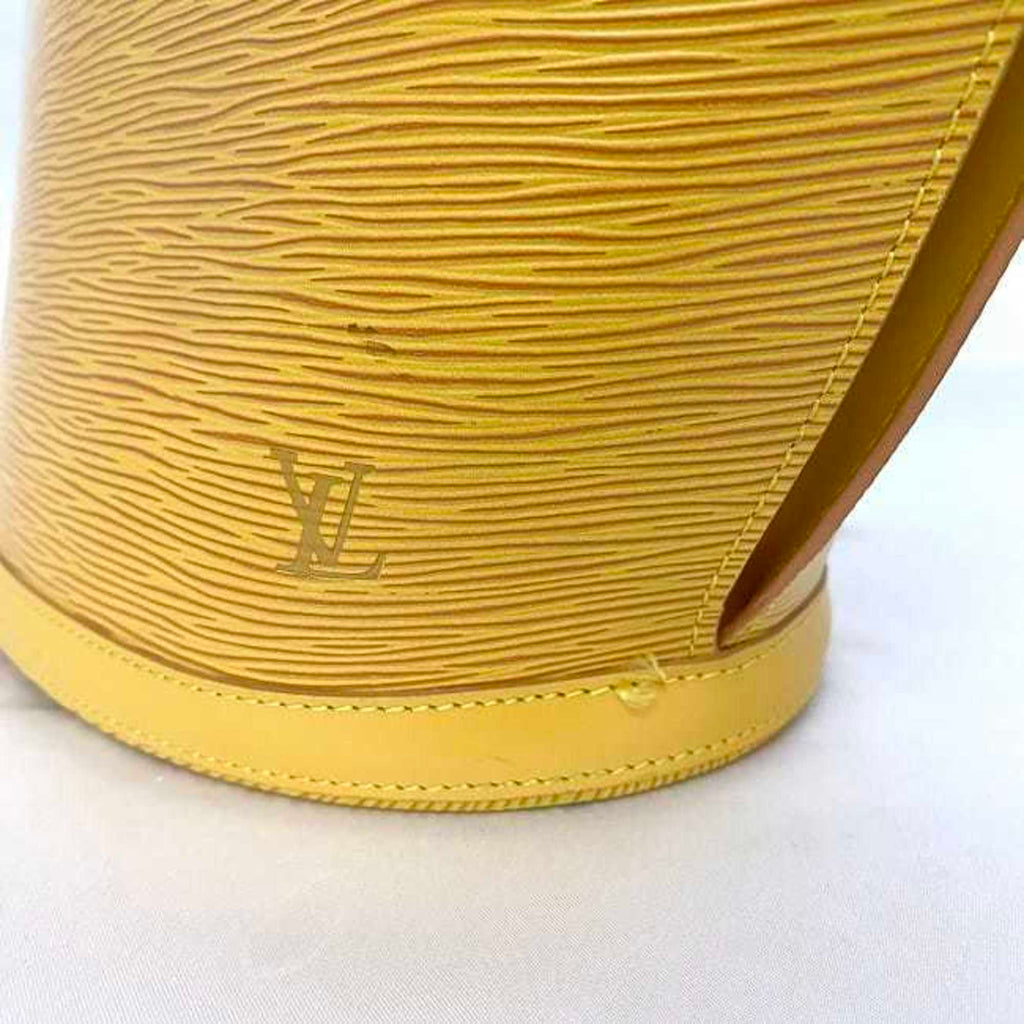 Louis Vuitton Epi Yellow Epi Leather Handbag Tote Bag