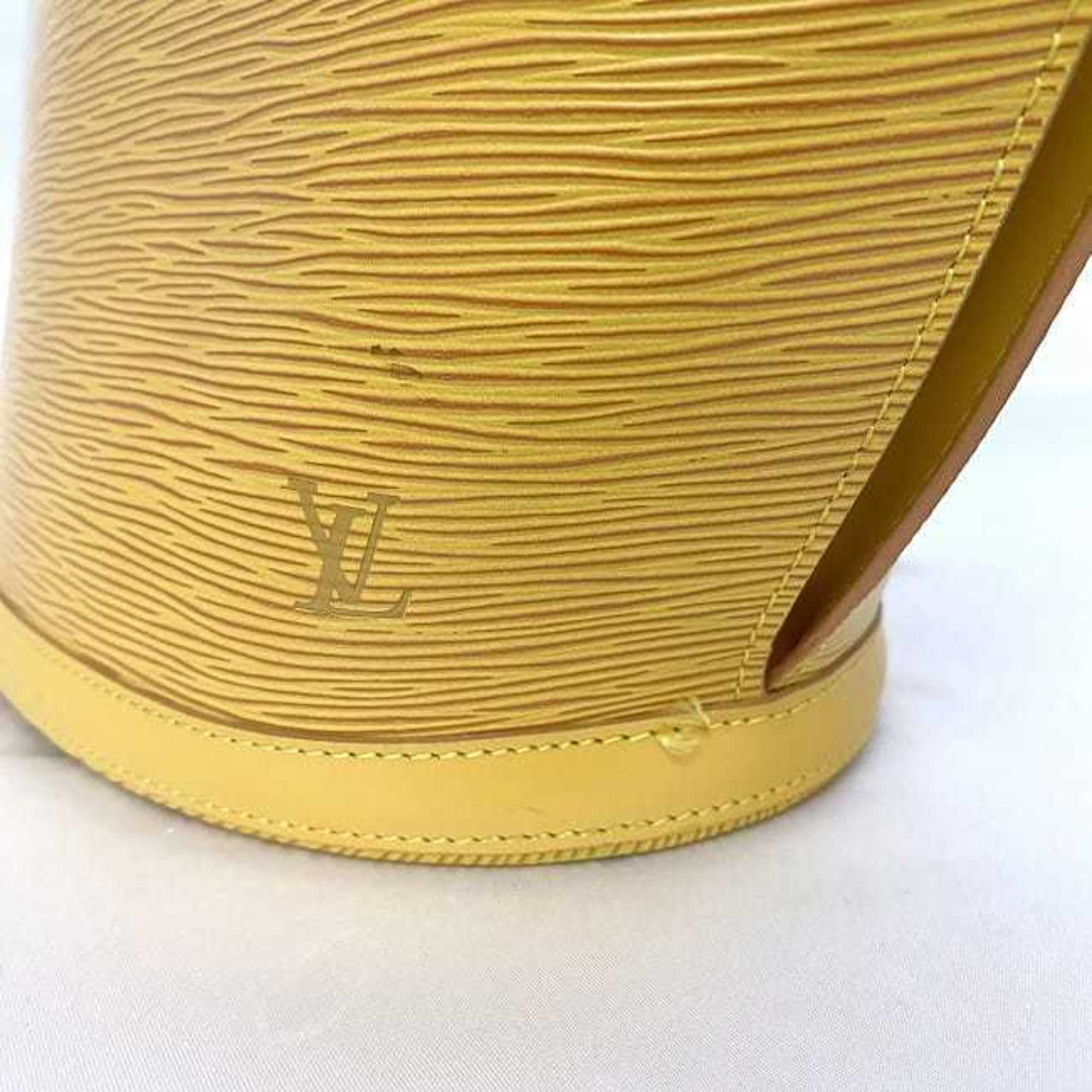 Louis Vuitton Epi Yellow Epi Leather Handbag Tote Bag