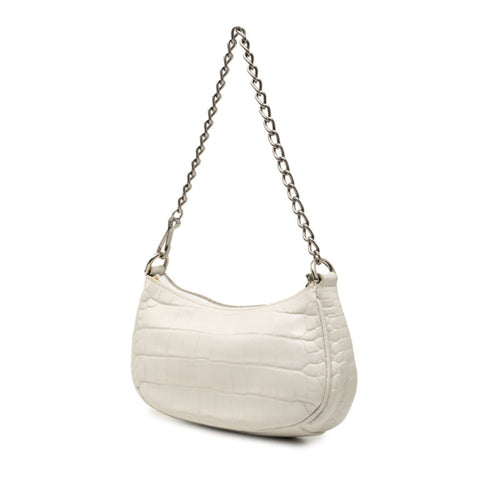 Balenciaga White Leather Handbag Shoulder