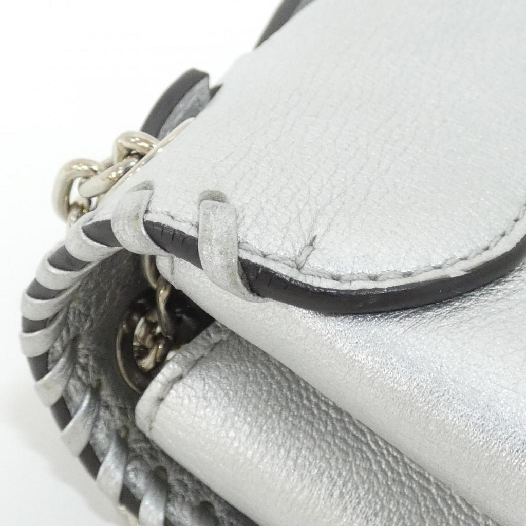 Louis Vuitton Silver Leather Handbag Shoulder Bag