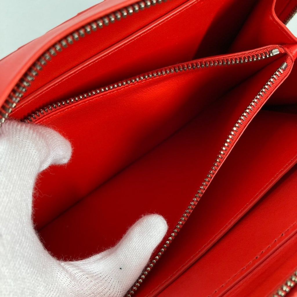 Bottega Veneta Red Color Intrecciato Clutch Bag