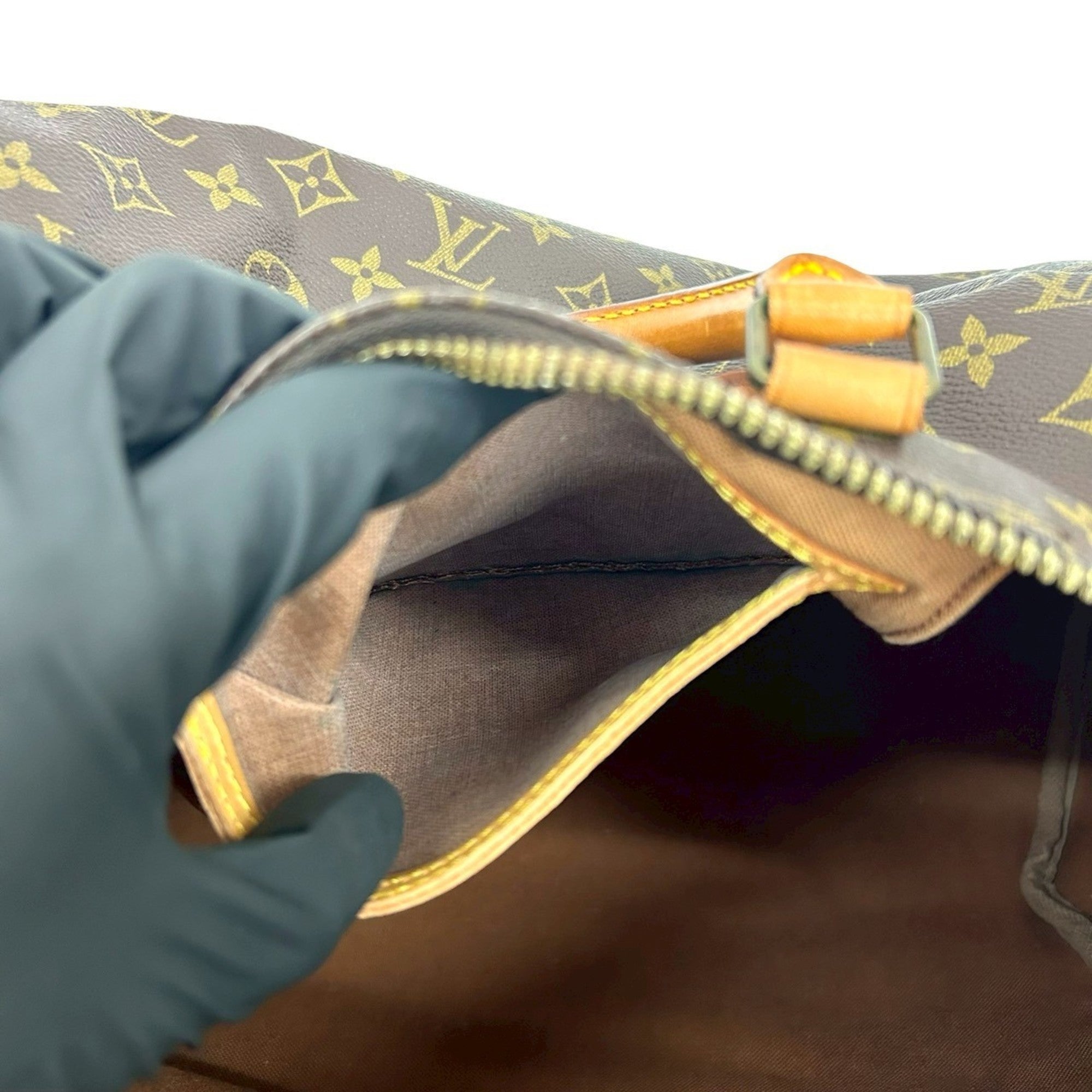 Louis Vuitton Brown Leather Pvc Boston Bag Handbag