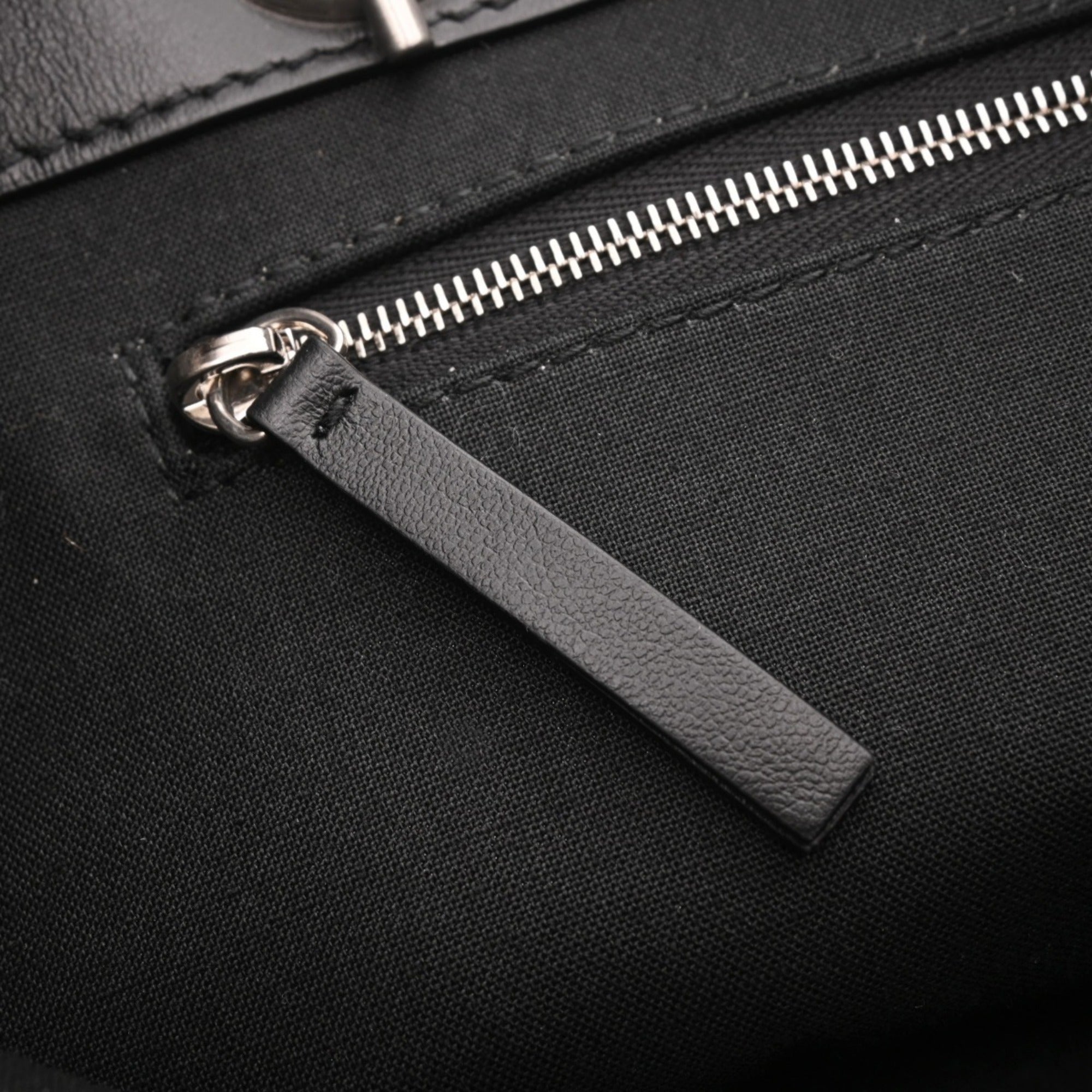 Balenciaga Black White Leather Tote