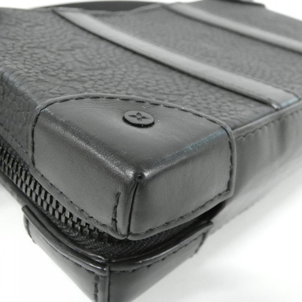 Louis Vuitton Black Leather Shoulder Bag