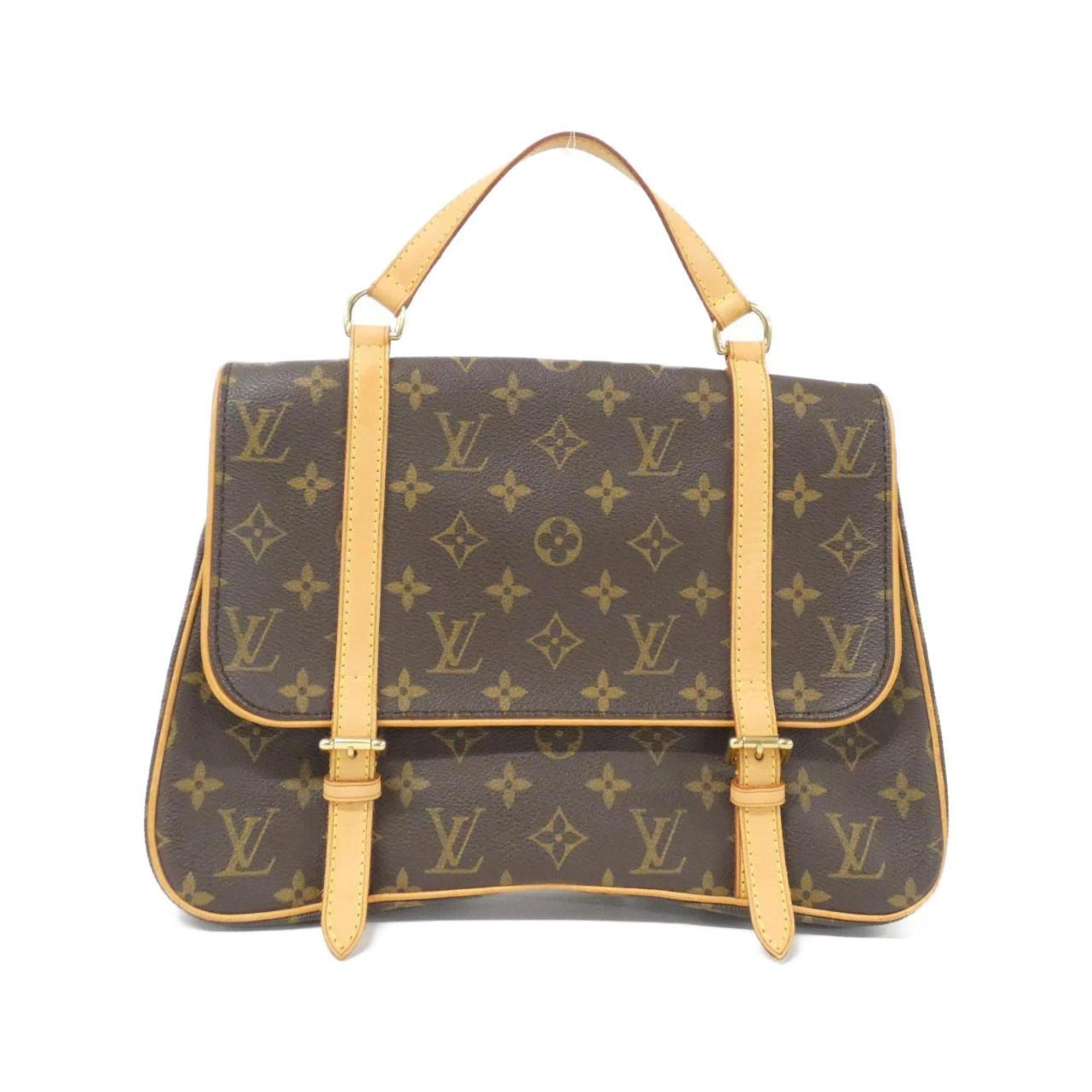 Louis Vuitton Marron Coated Canvas Backpack