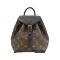 Louis Vuitton Black Marron Coated Canvas Backpack