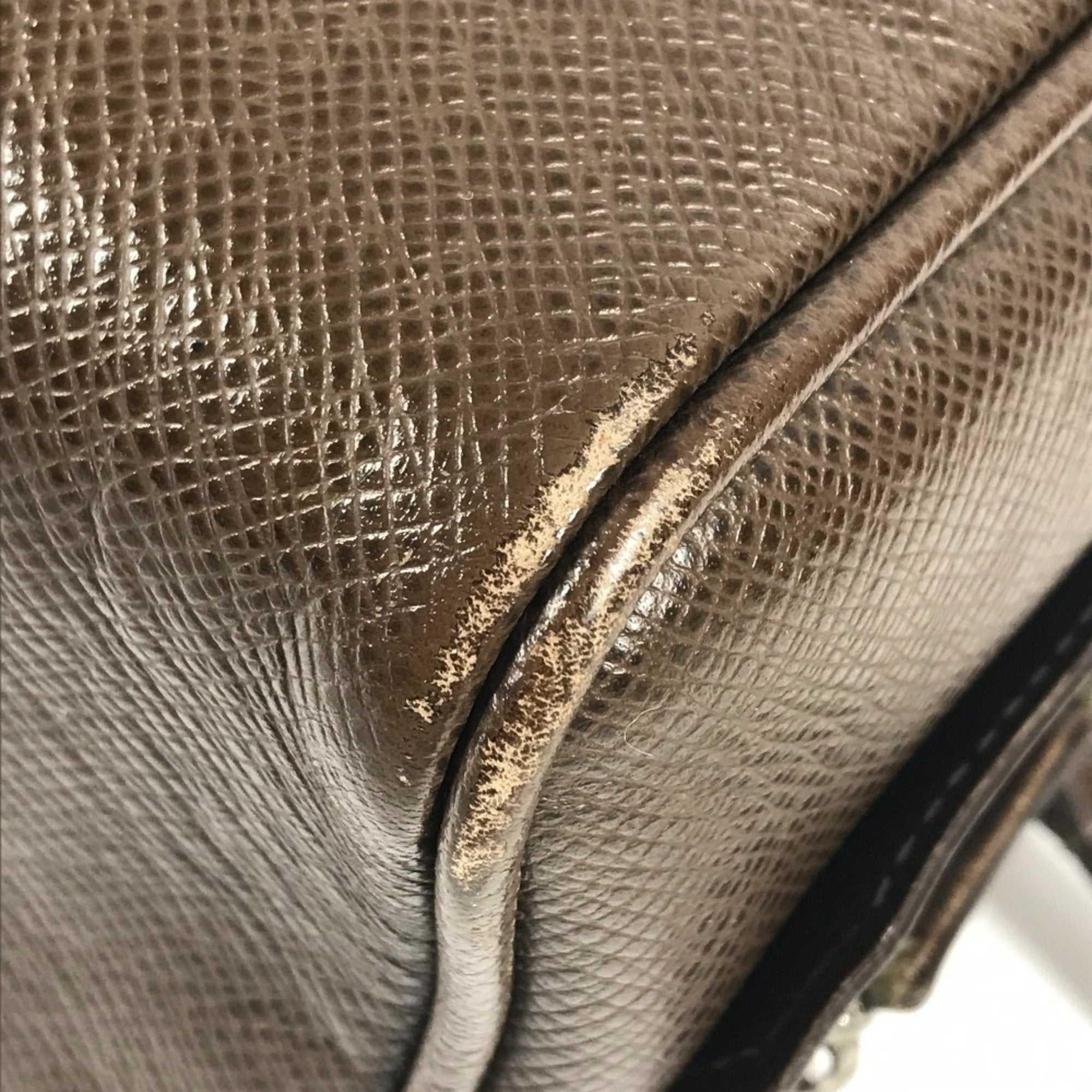 Louis Vuitton Brown Grizzly Taiga Leather Pouch