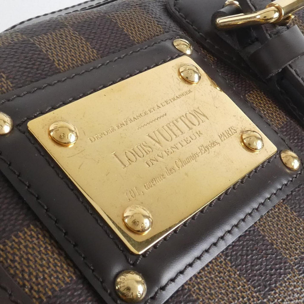 Louis Vuitton Brown Coated Canvas Handbag