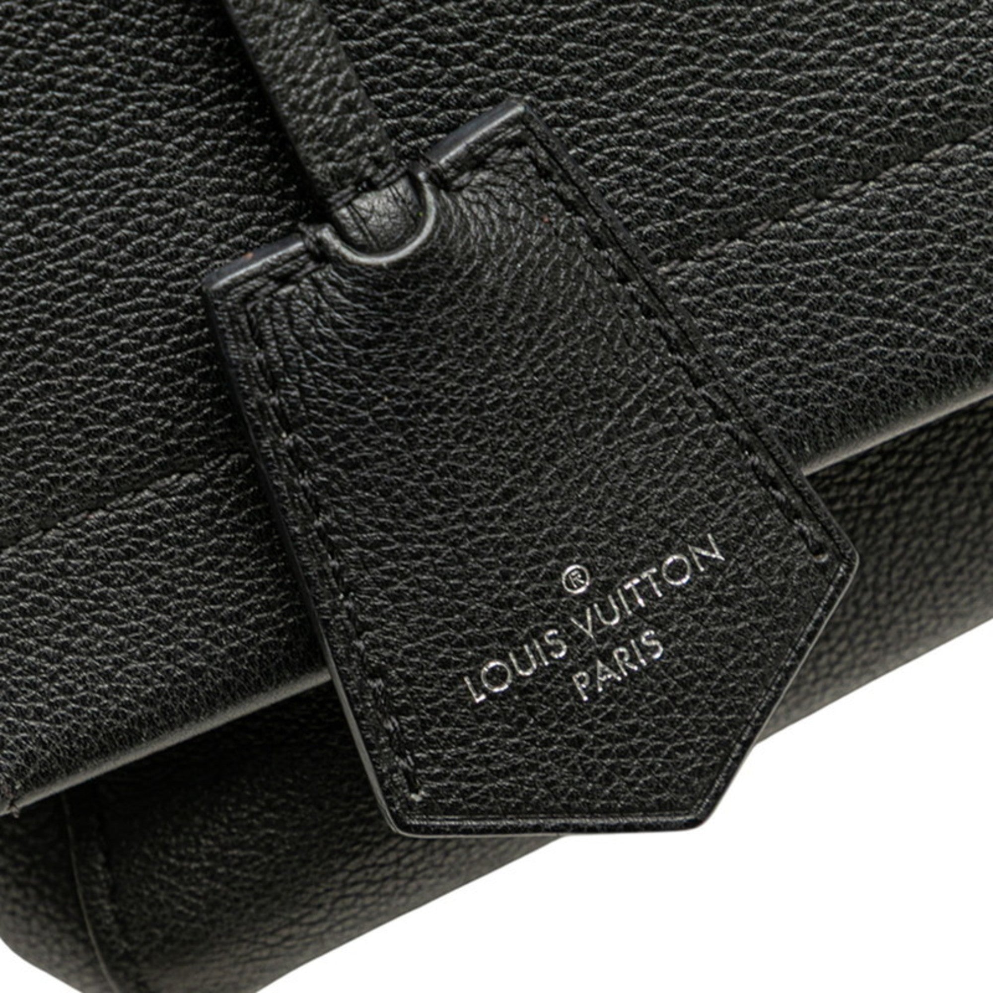 Louis Vuitton Lockme Ii Black Noir Leather Handbag Shoulder Bag