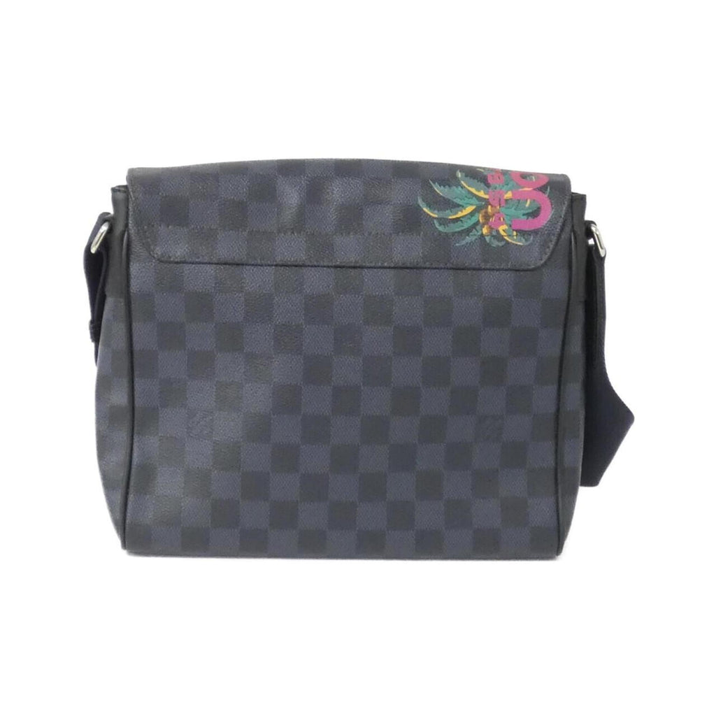 Louis Vuitton Black Cobalt Coated Canvas Shoulder Bag