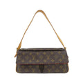 Louis Vuitton Brown Coated Canvas Shoulder Bag