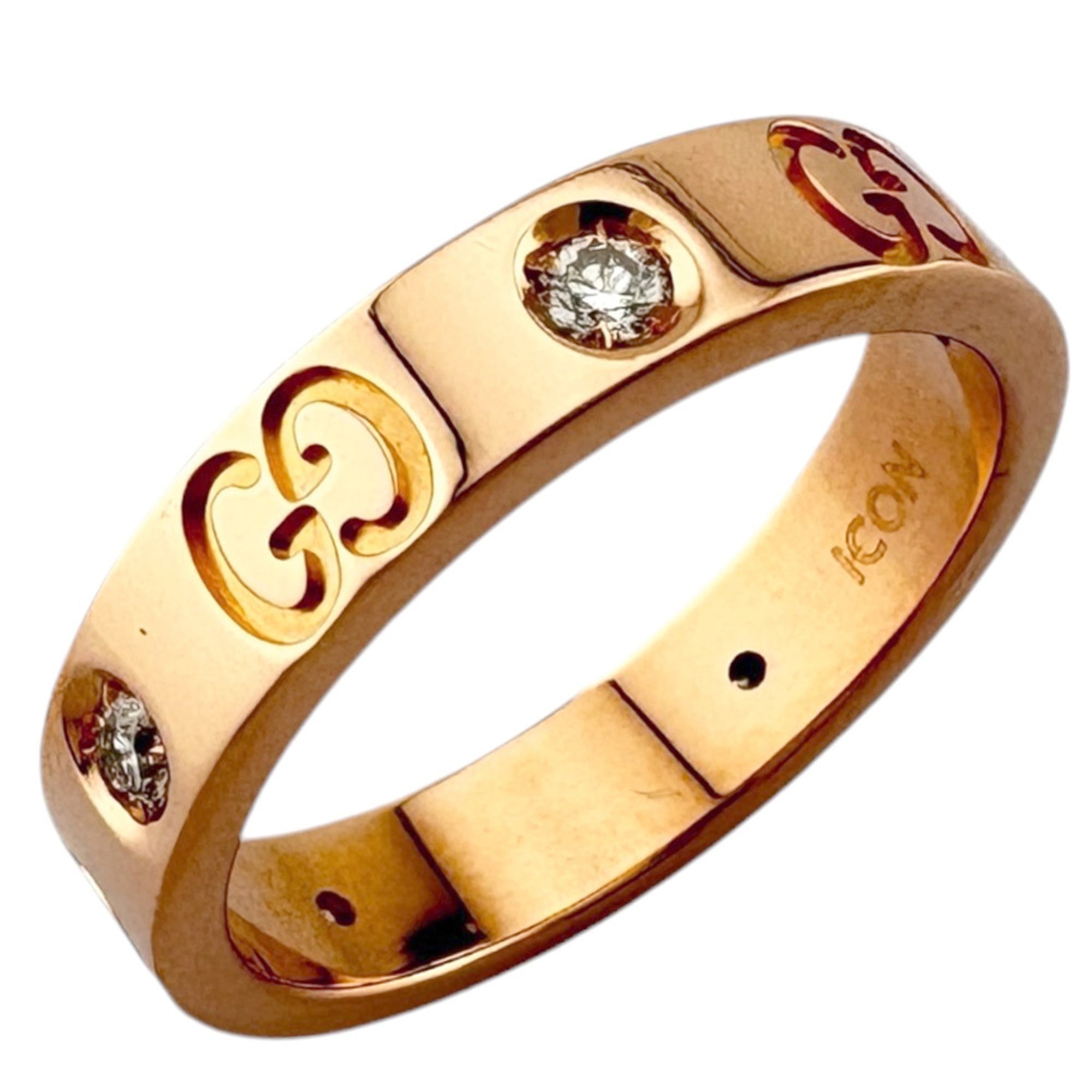 Gucci Pink Gold Pink Gold (18K) Band Ring (Pre-Owned)