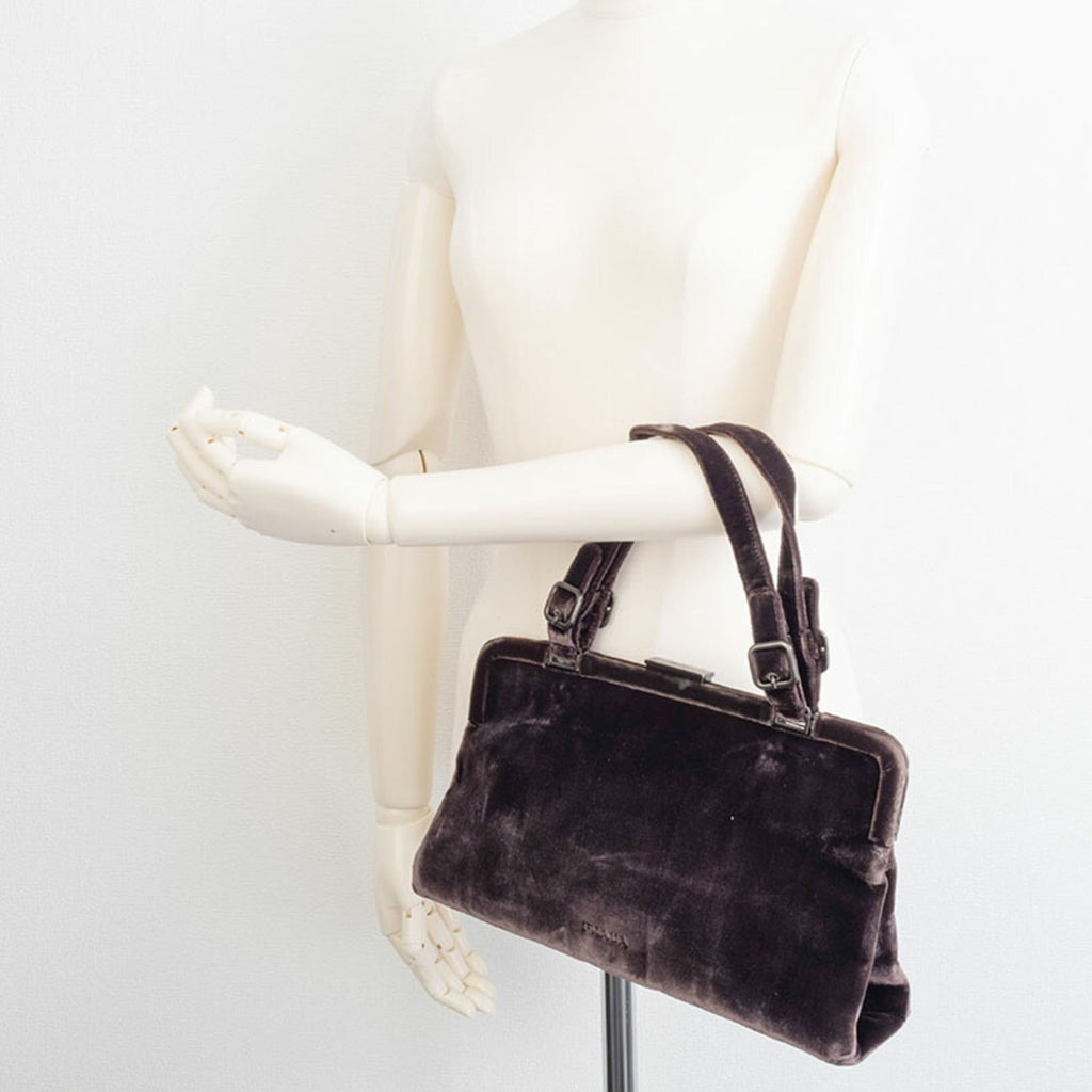 Prada Dark Brown Leather Handbag