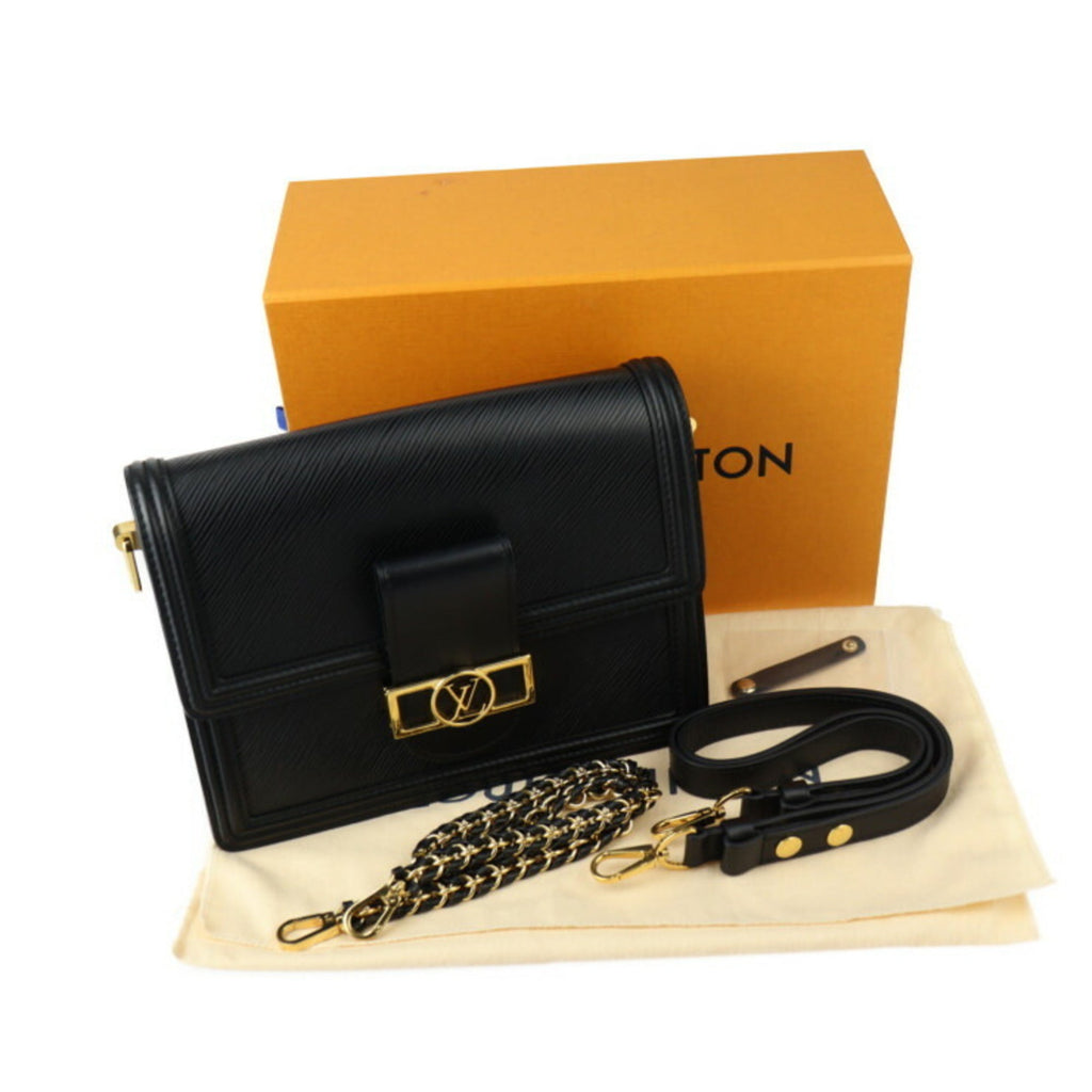Louis Vuitton Black Leather Pochette Shoulder Bag