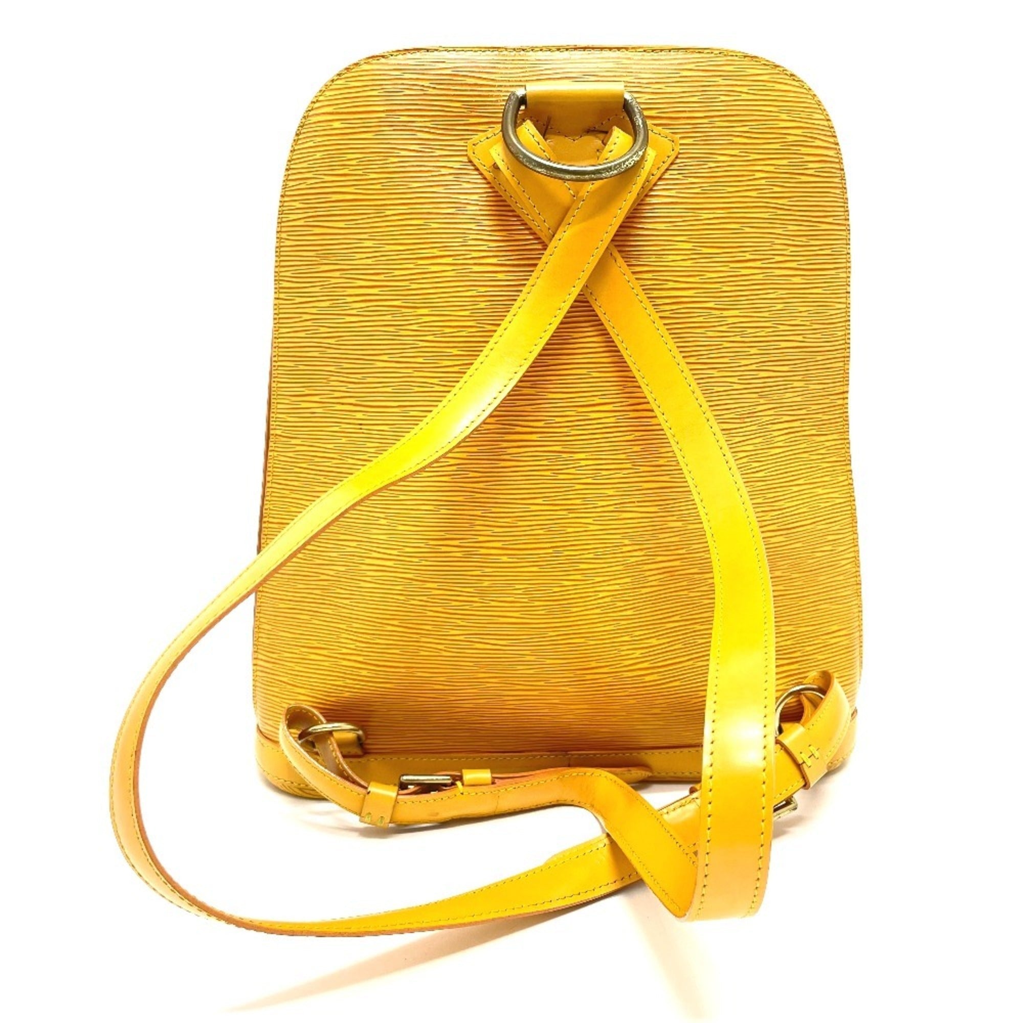 Louis Vuitton Epi Yellow Epi Leather Backpack