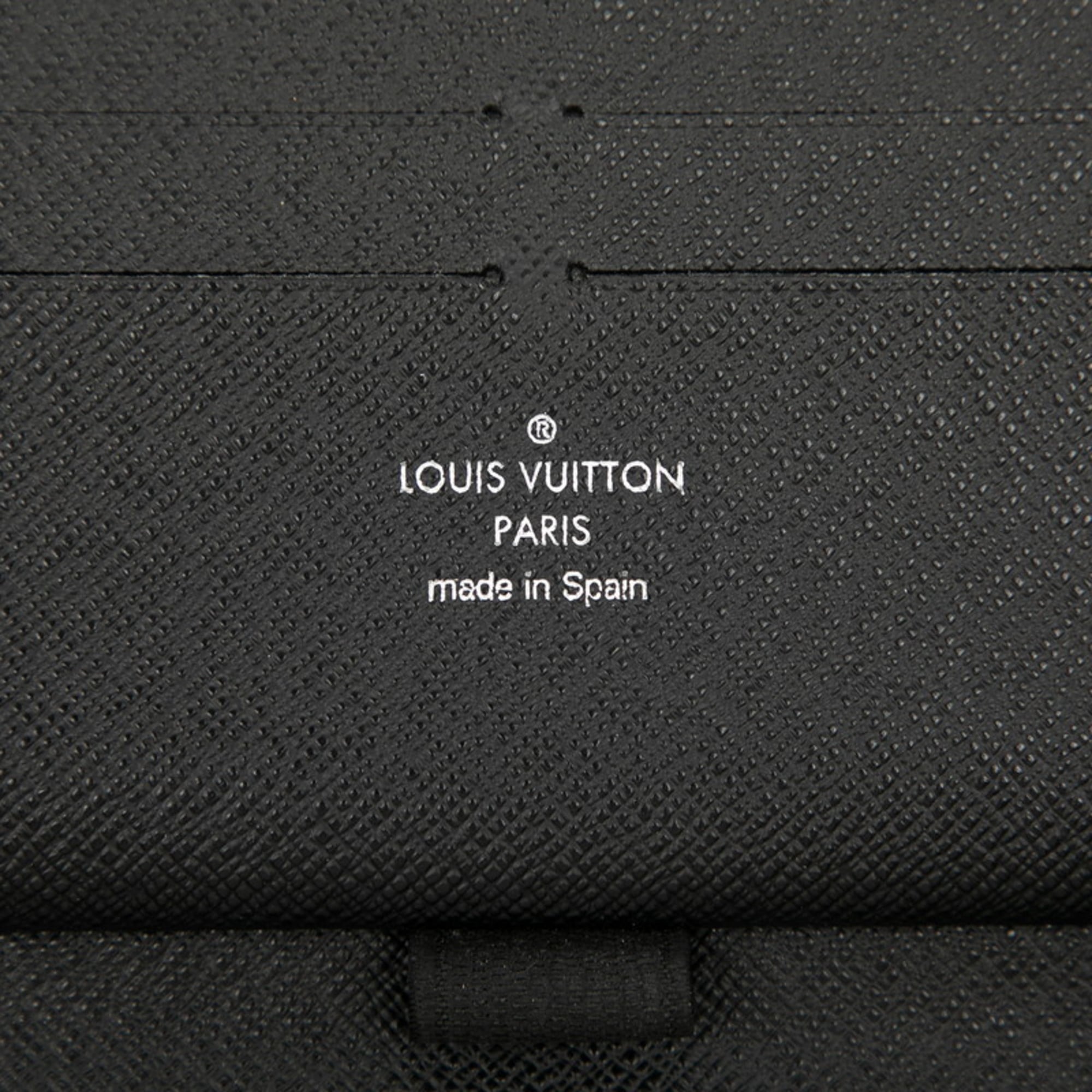 Louis Vuitton Black Pvc Leather Long Wallet
