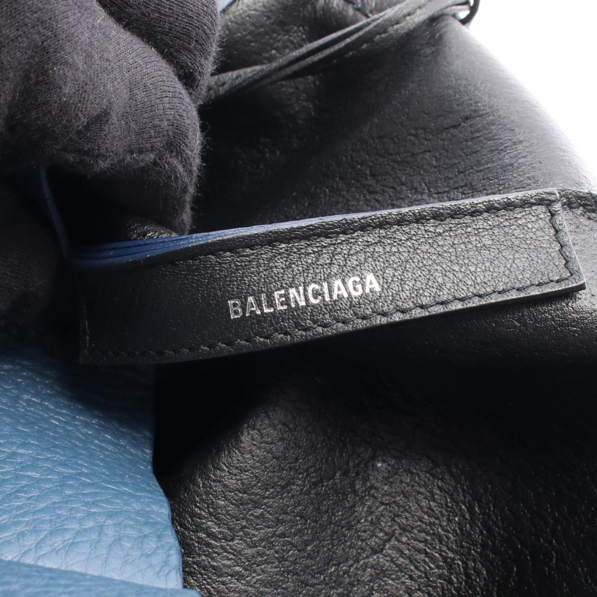 Balenciaga Blue Leather Tote
