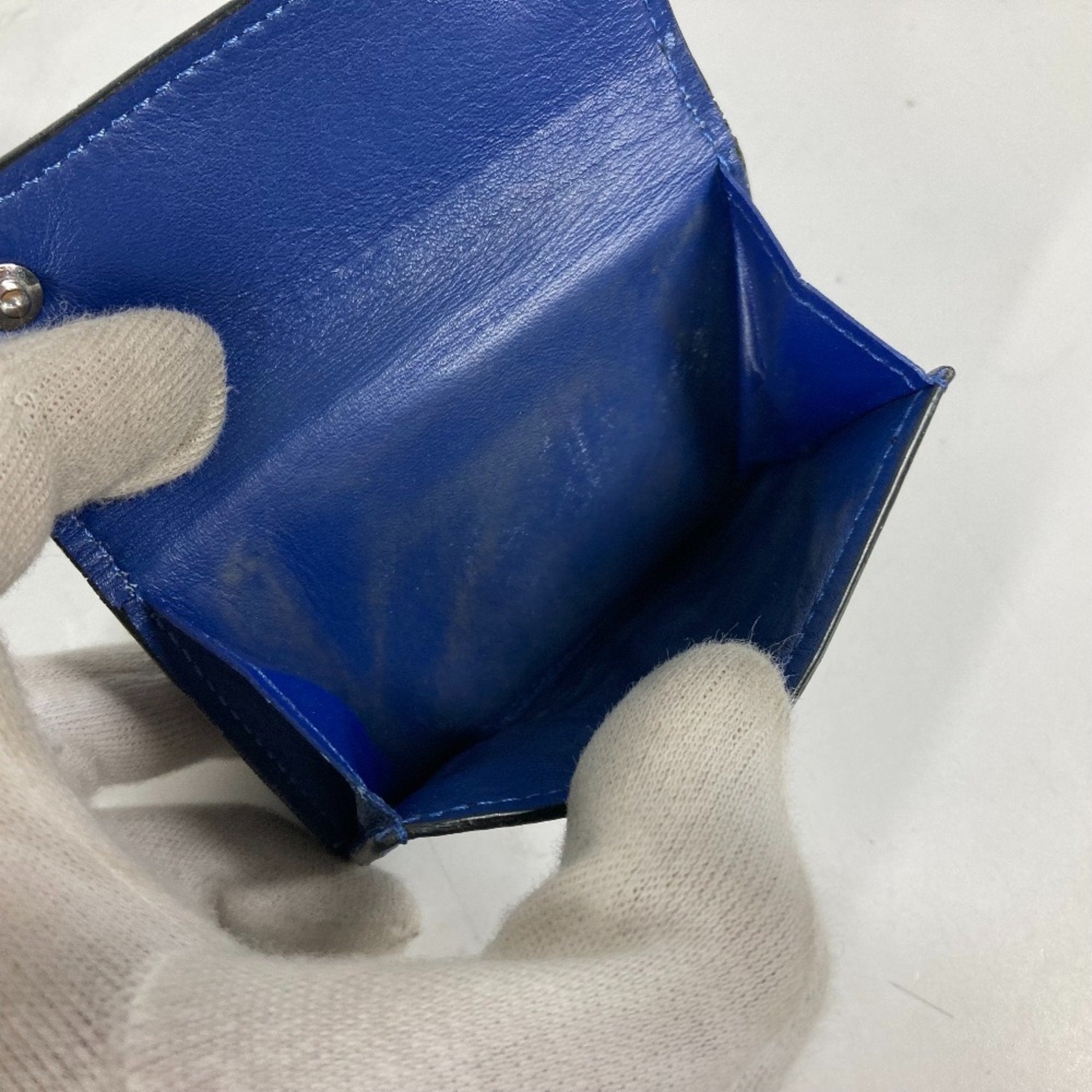 Louis Vuitton Blue Taigarama Monogram Wallet (Tri-Fold)