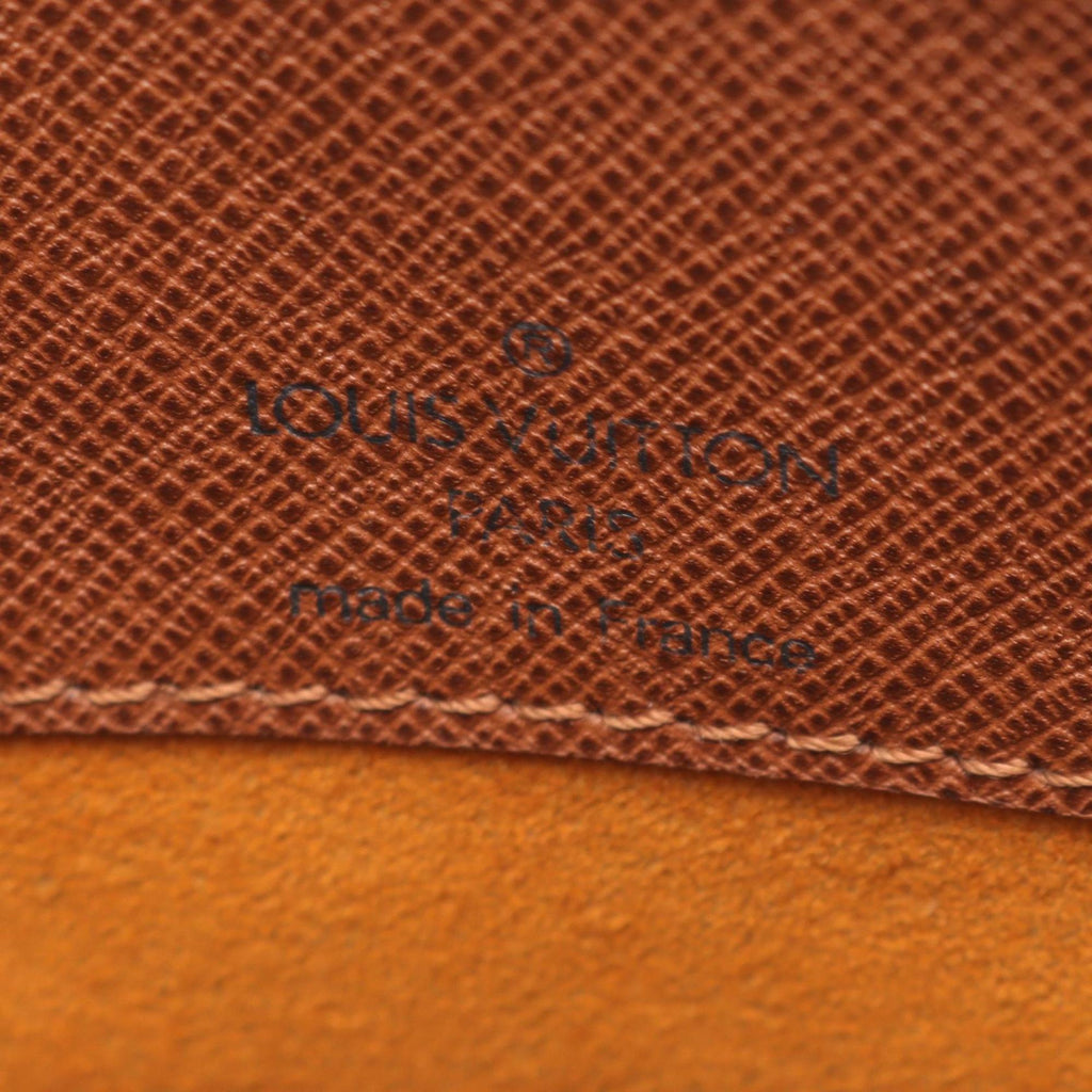 Louis Vuitton Brown Coated Canvas Leather Shoulder Bag
