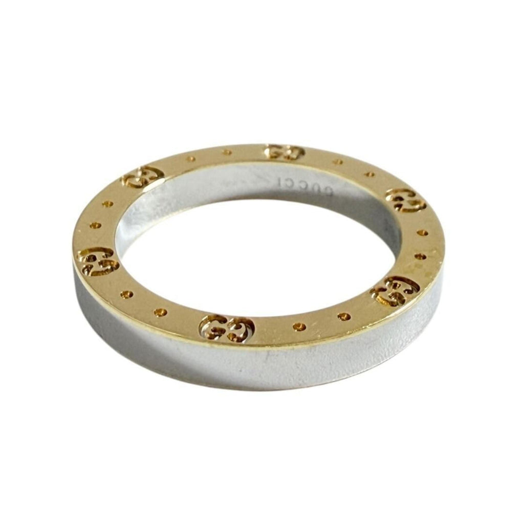 Gucci Yellow Gold (18K) Stainless Steel Band Ring (Pre-Owned)