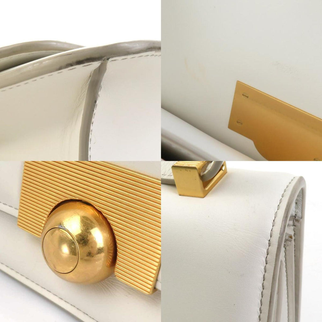 Bottega Veneta White Leather Shoulder Bag