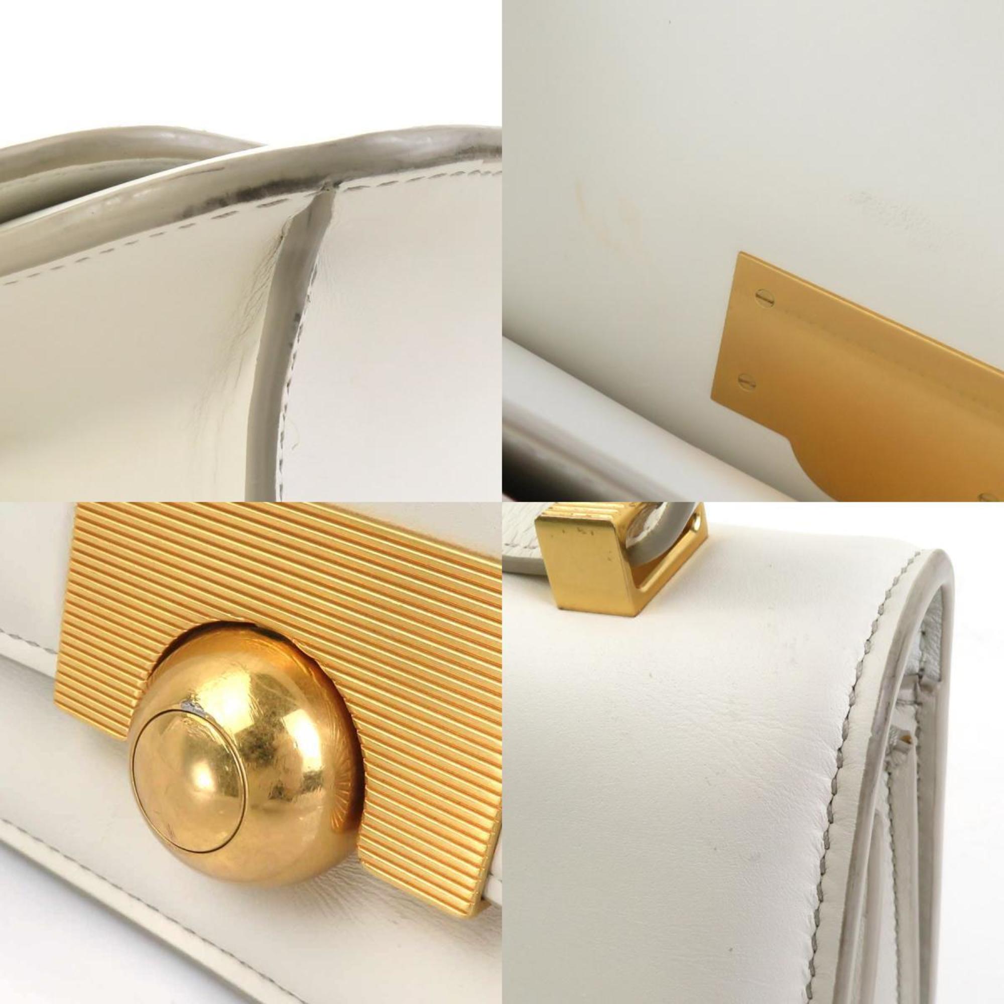 Bottega Veneta White Leather Shoulder Bag