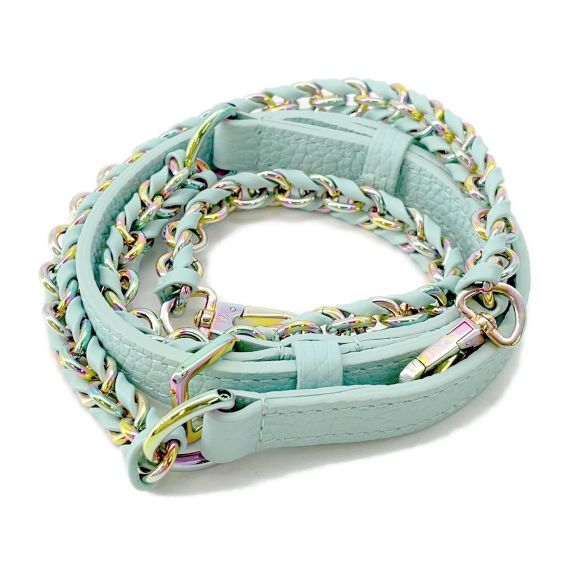 Louis Vuitton Light Blue Leather Handbag Shoulder Bag