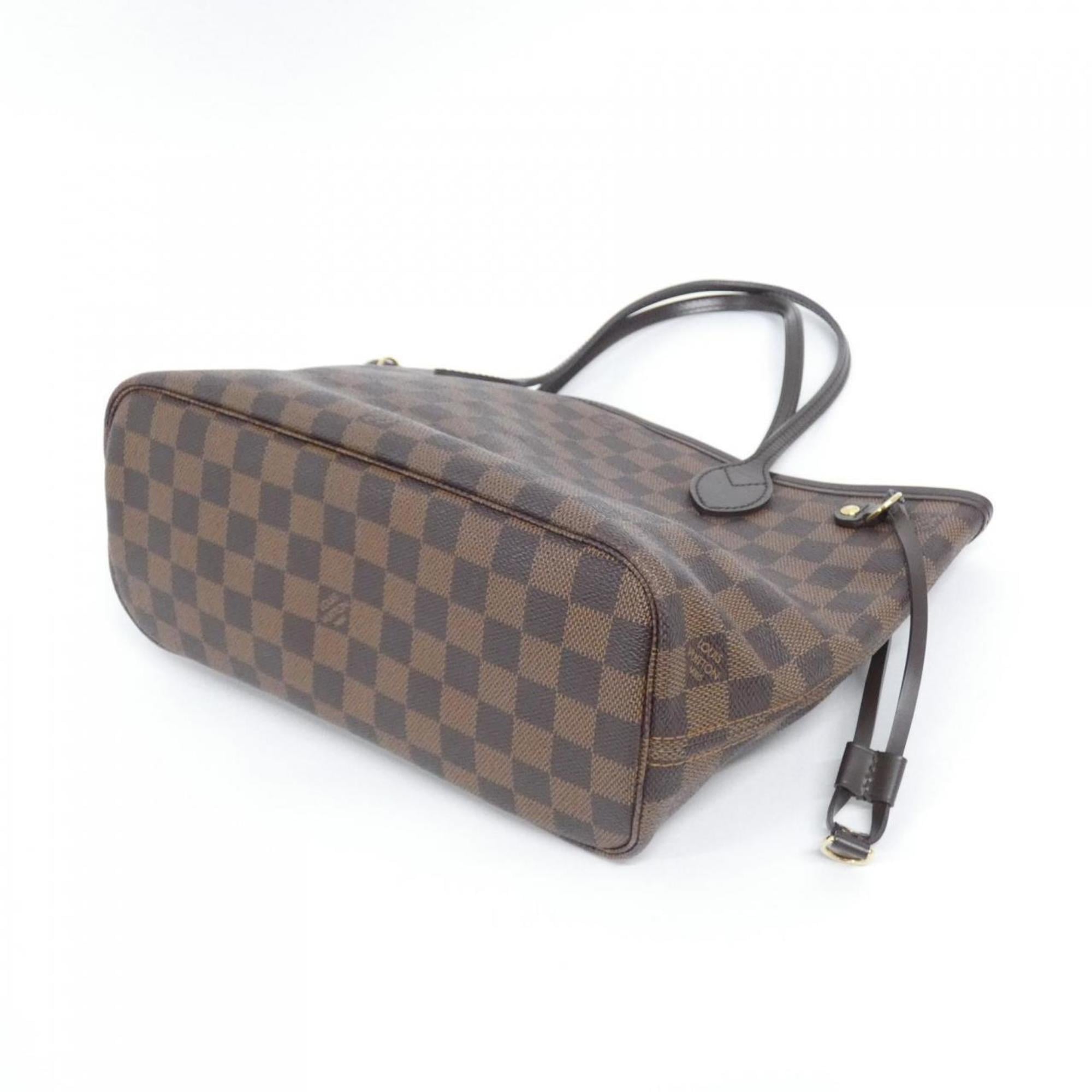 Louis Vuitton Brown Coated Canvas Handbag
