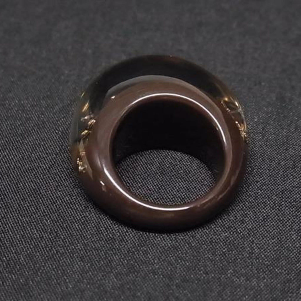 Louis Vuitton Brown Resin Band Ring