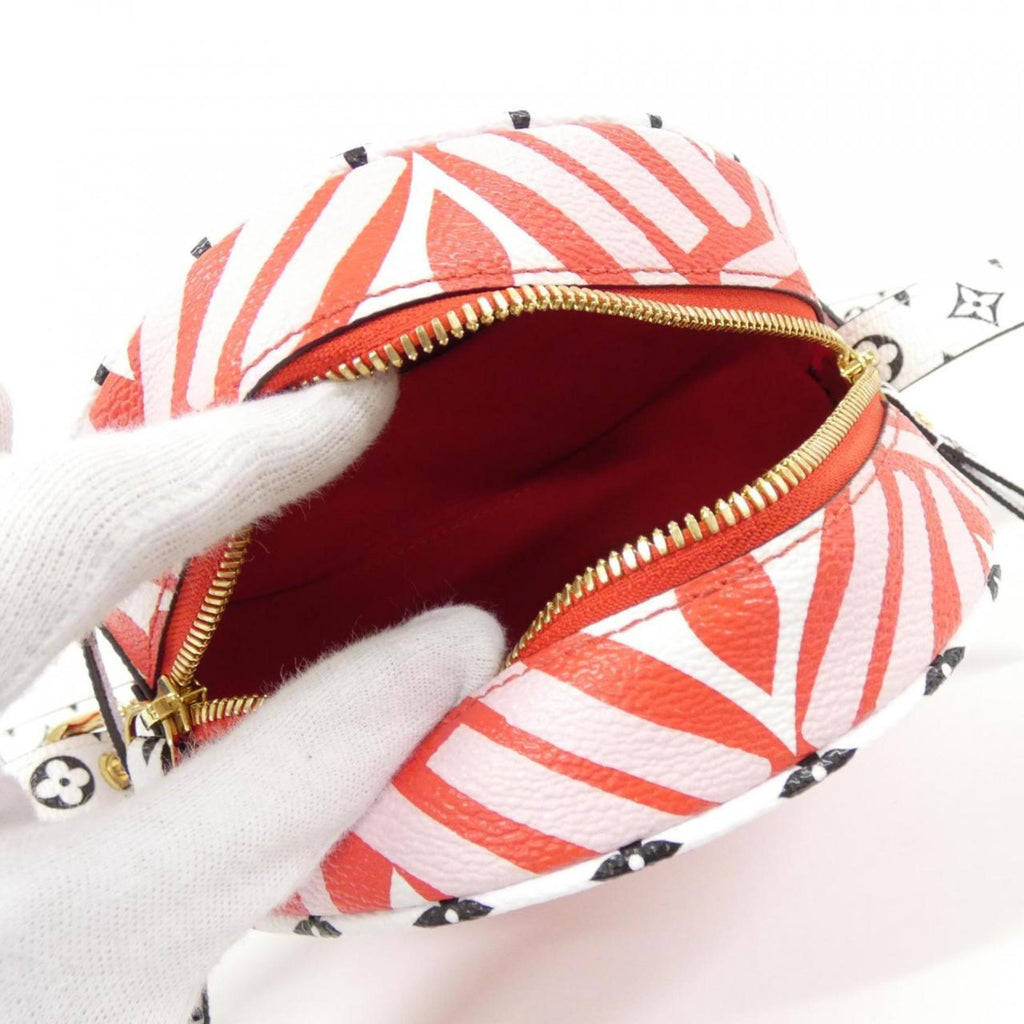Louis Vuitton Red Color Rouge Coated Canvas Shoulder Bag
