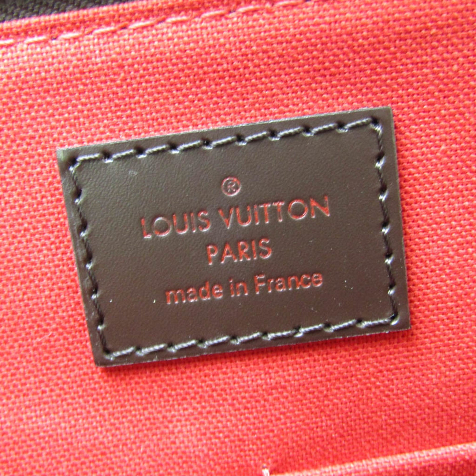 Louis Vuitton Damier Ebene Damier Canvas Tote Bag
