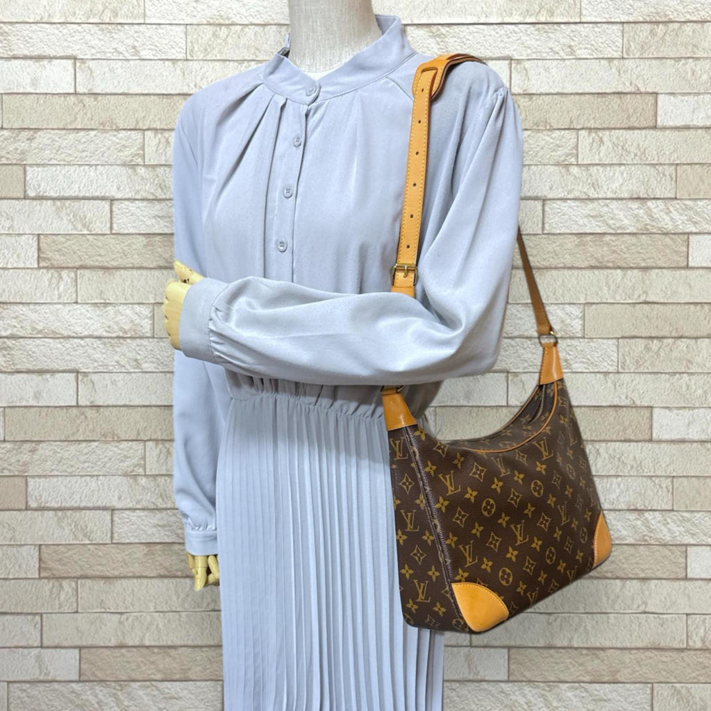 Louis Vuitton Brown Monogram Canvas Shoulder Bag