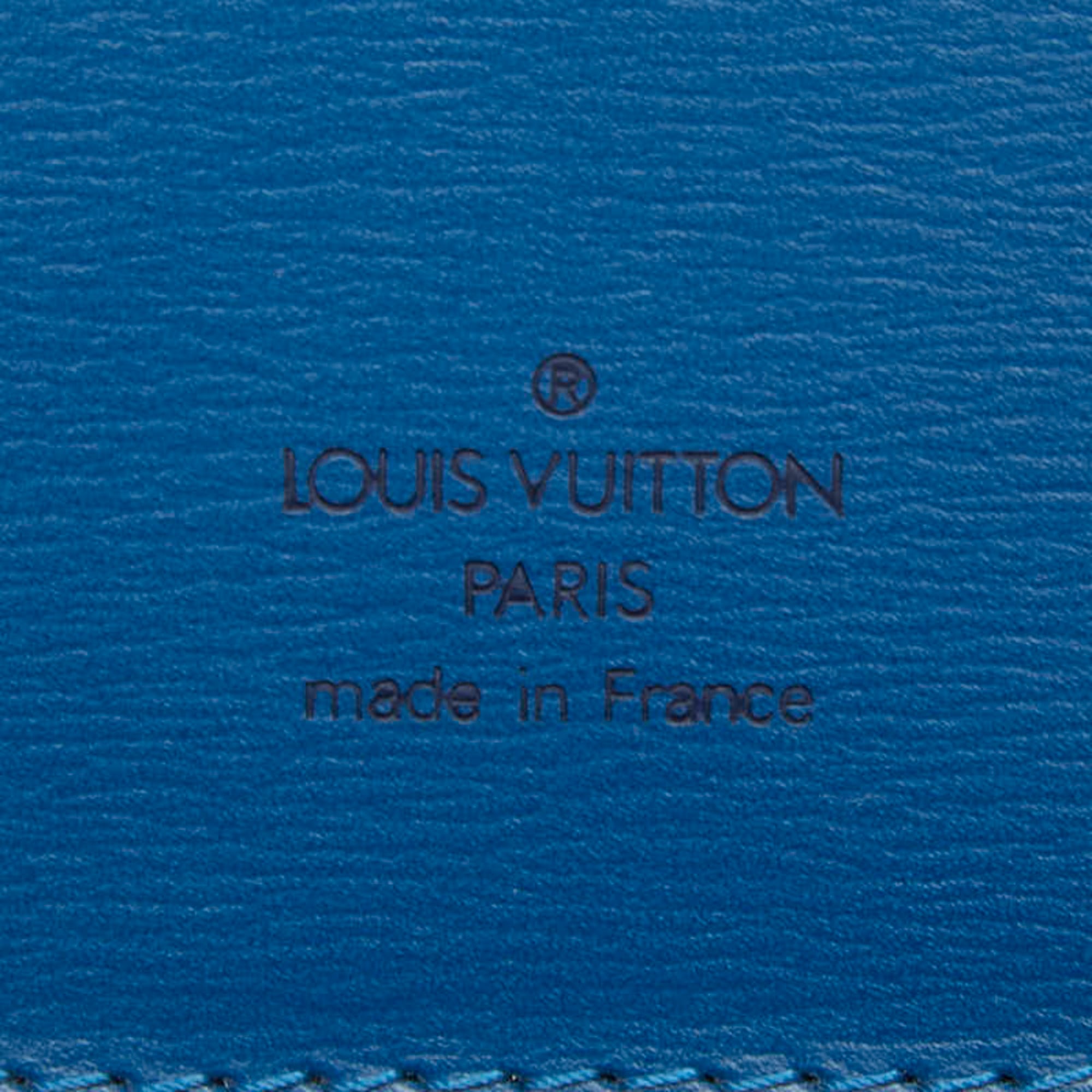 Louis Vuitton Toledo Blue Leather Shoulder Bag