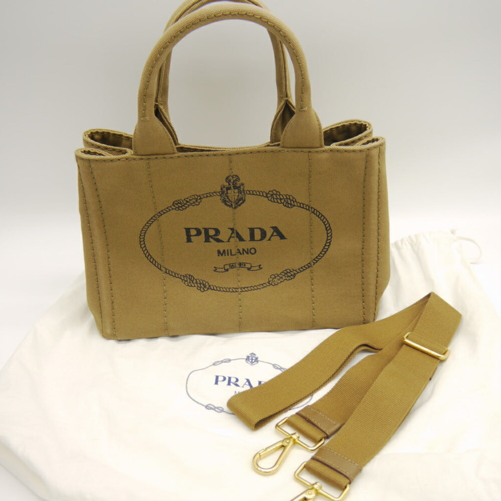 Prada Canvas Handbag Shoulder Bag