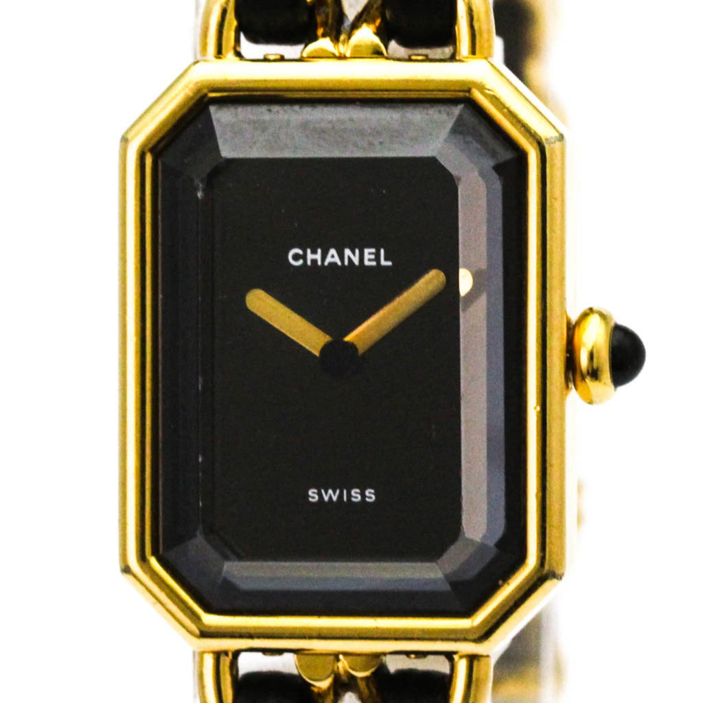 Chanel Premiere Rock Quartz Watch Plated Metal And Leather Watch