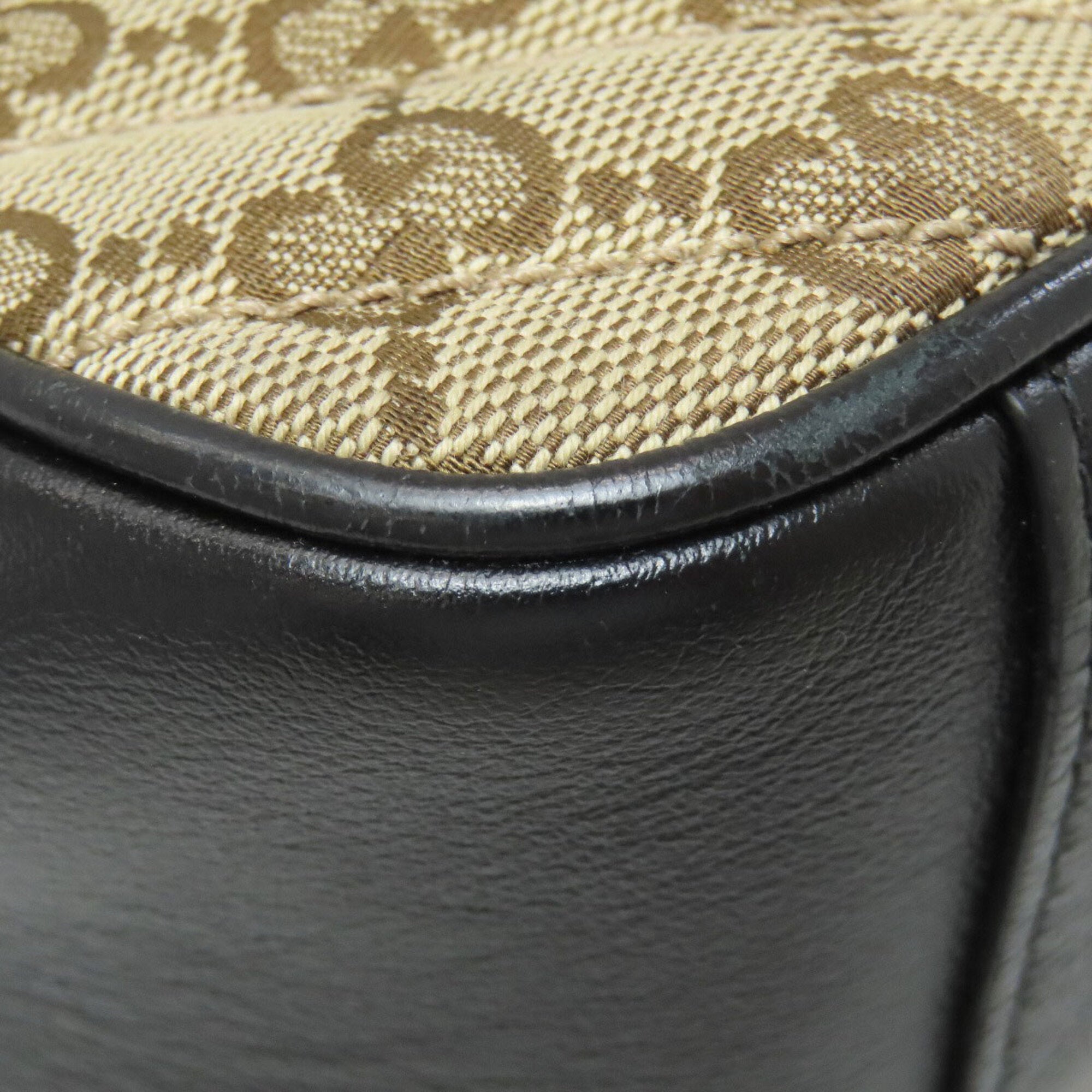 Gucci Brown Canvas Shoulder Bag (Pre-Owned)