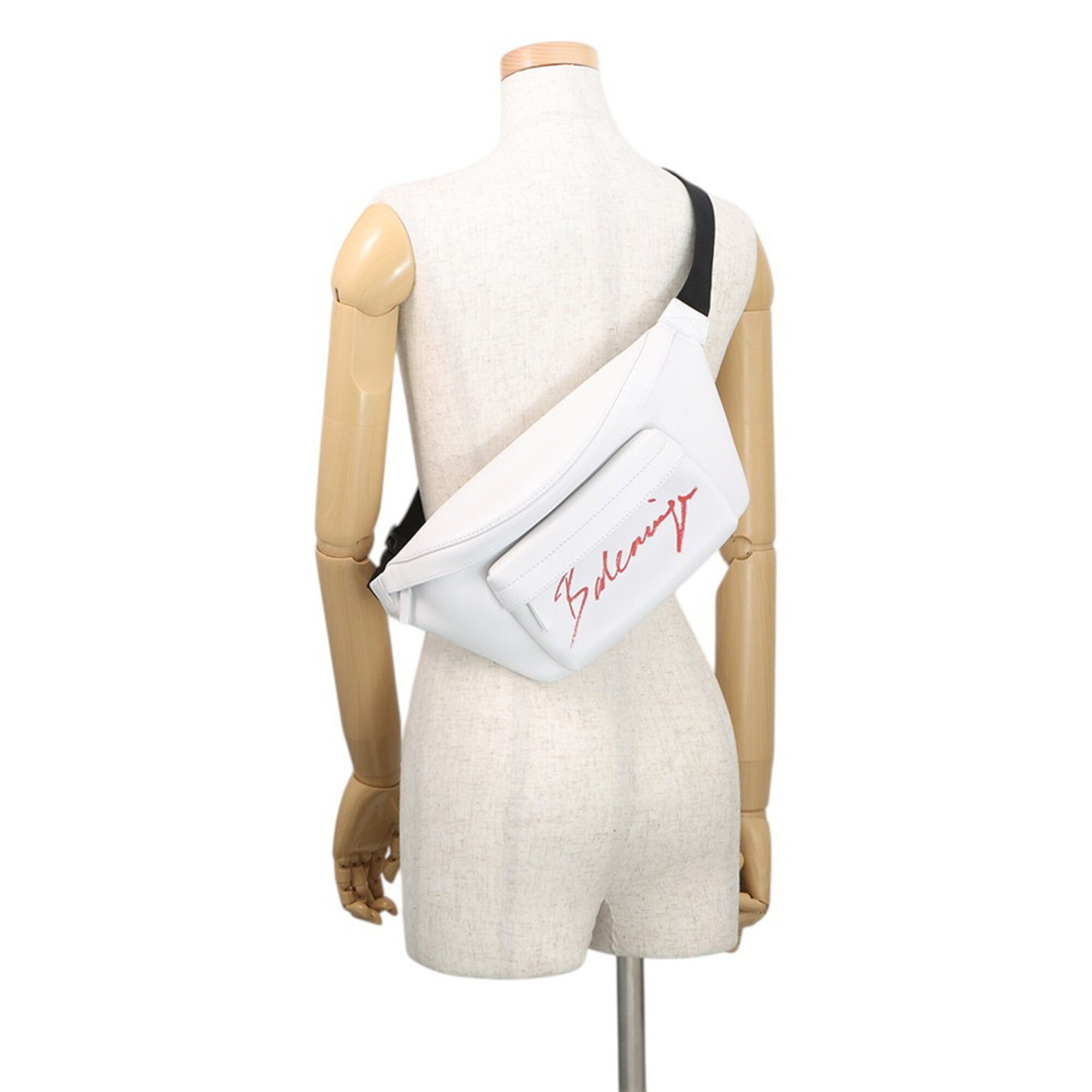 Balenciaga White Leather Handbag Sling